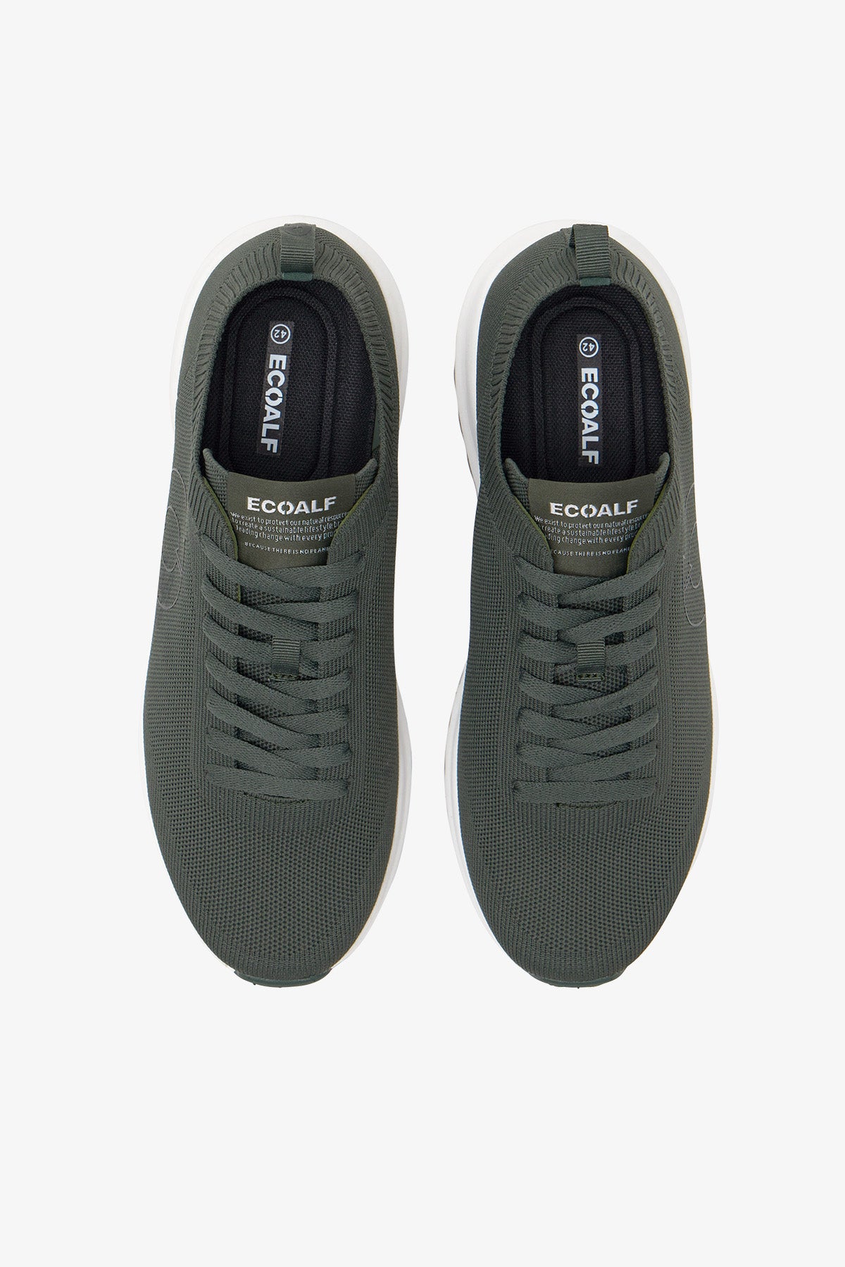 PLAIN KHAKI KNITTED CONDE KNIT TRAINERS