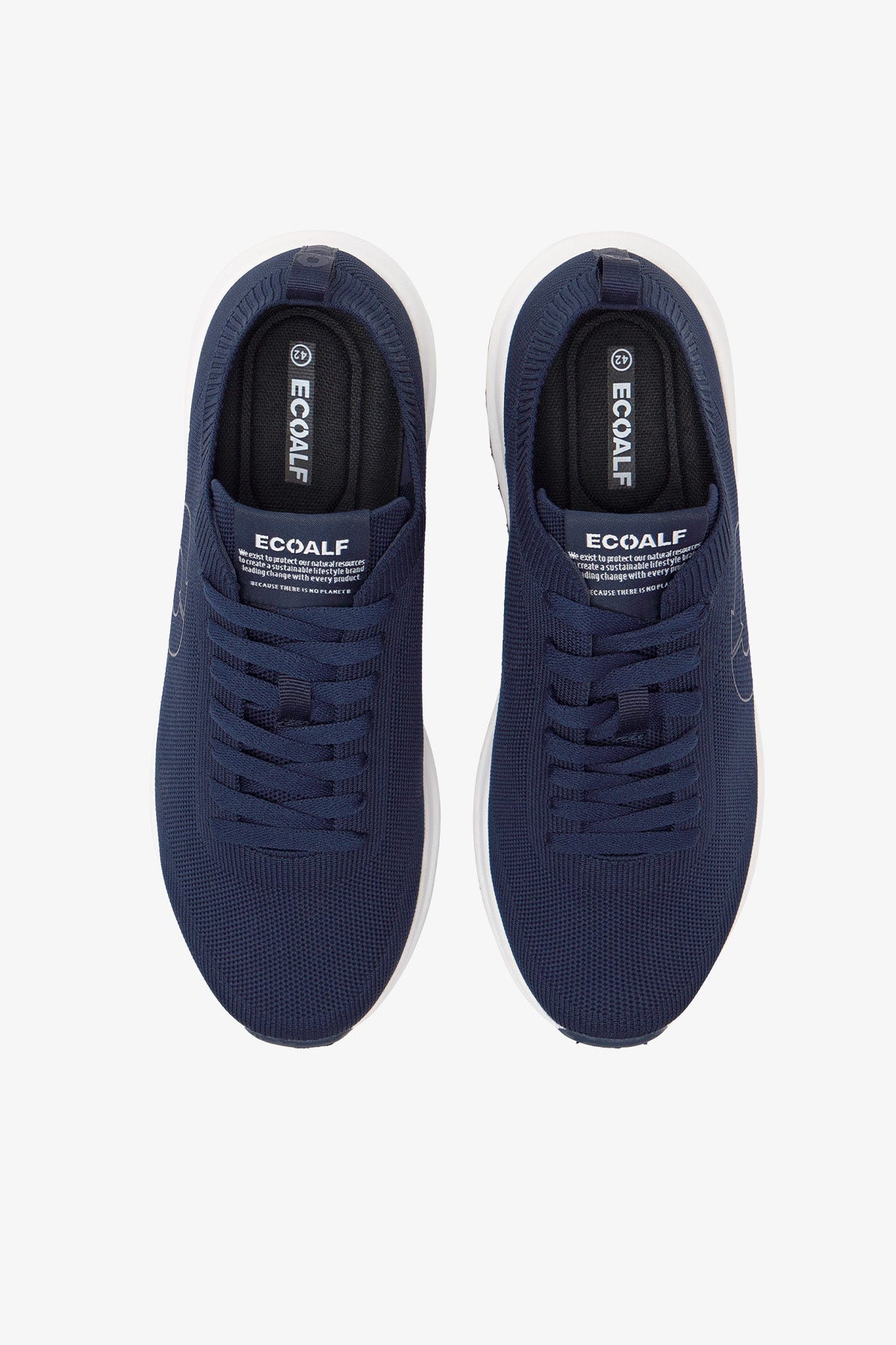 PLAIN NAVY BLUE KNITTED CONDE KNIT TRAINERS