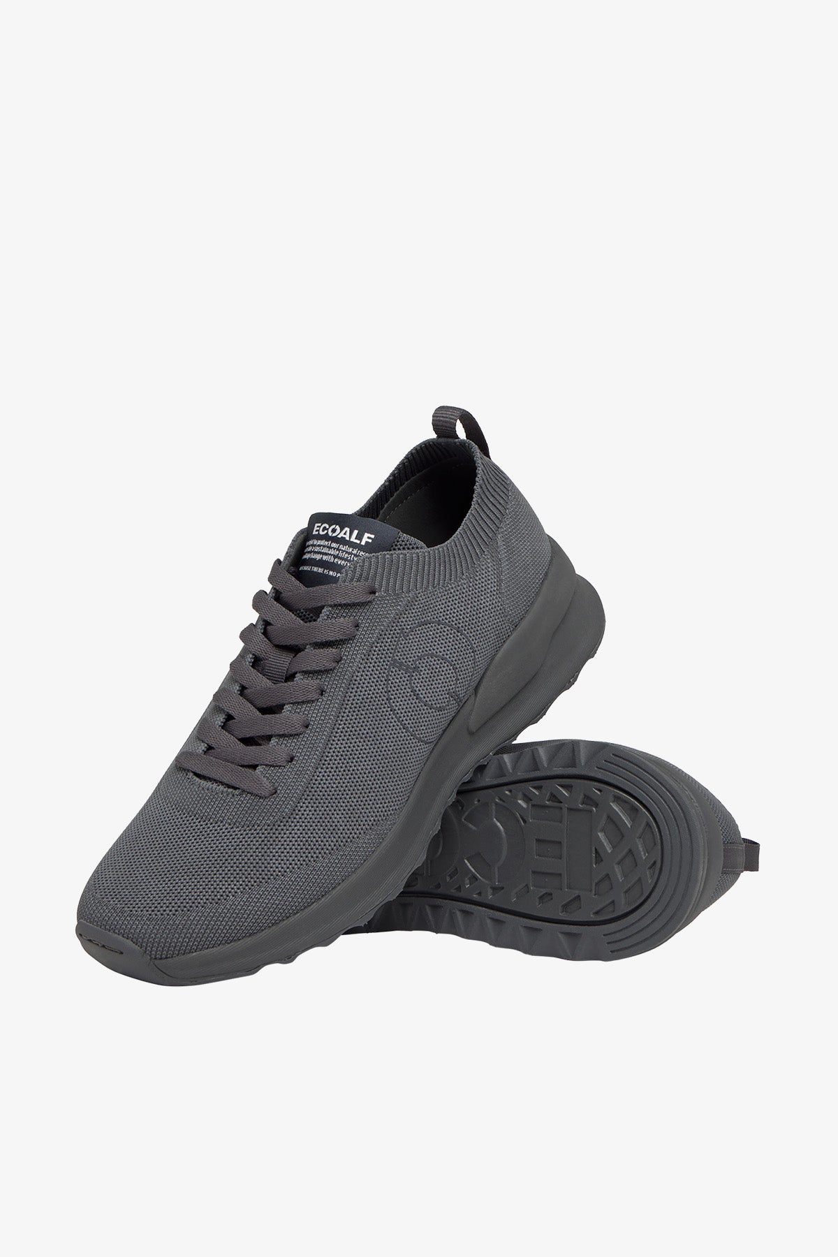 ZAPATILLA DE PUNTO CONDE KNIT TEÑIDA CON PIGMENTO GRIS OSCURO DE HOMBRE