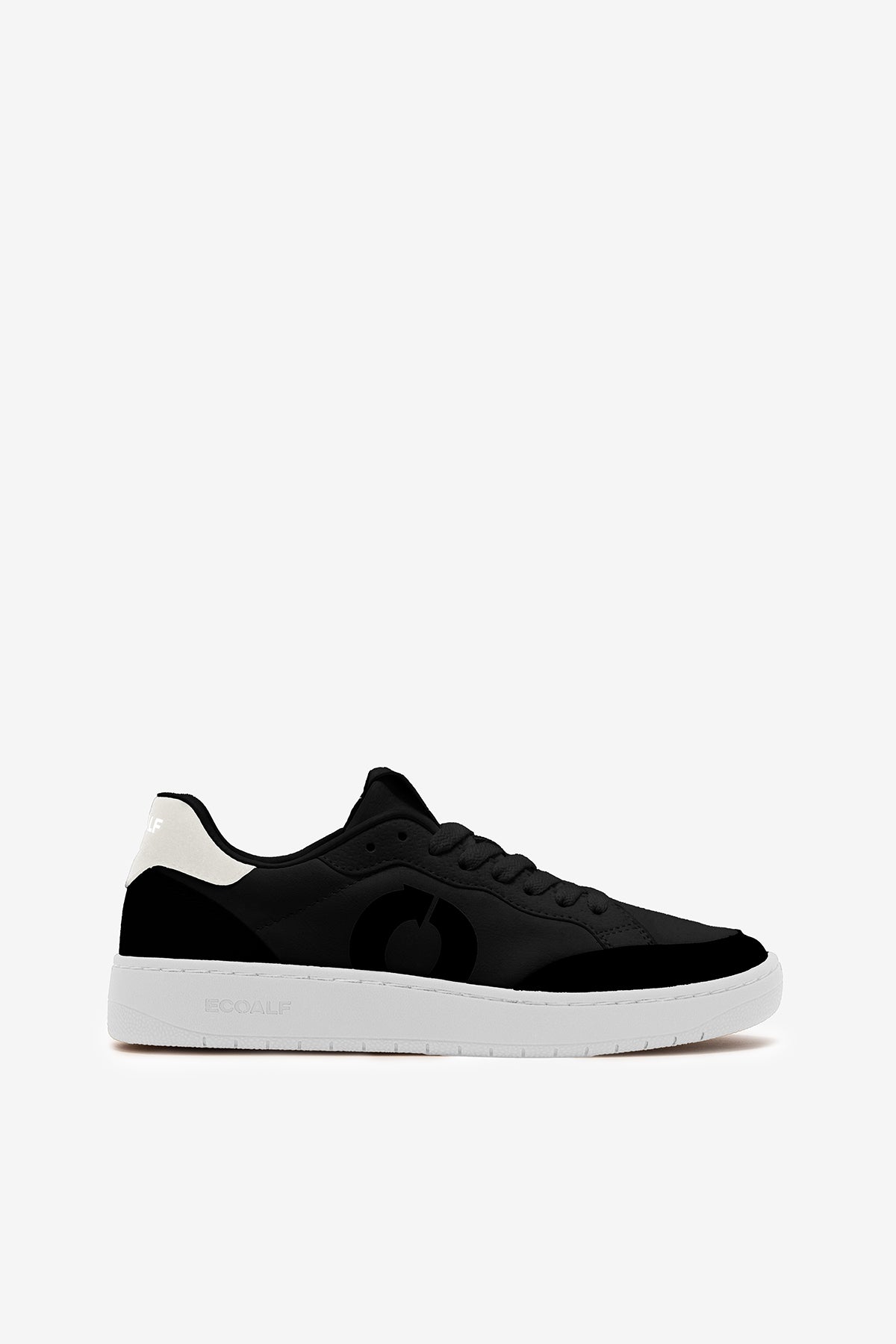 BLACK DEIA VEGAN LEATHER TRAINERS