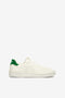 WHITE/GREEN DEIAL TRAINERS