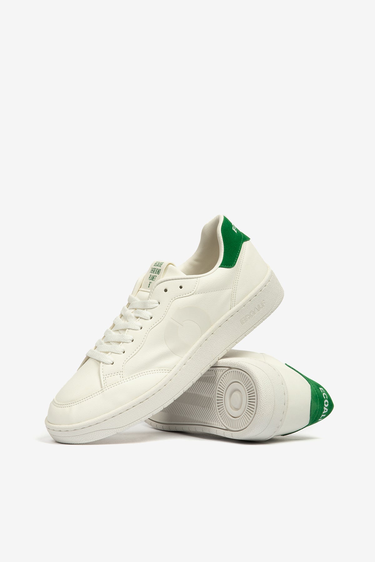 WHITE/GREEN DEIAL TRAINERS