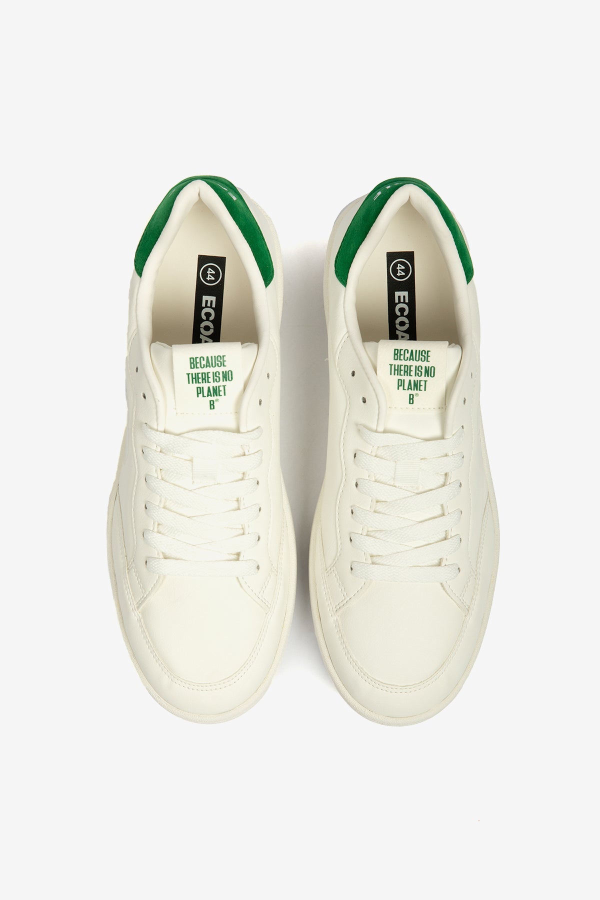 WHITE/GREEN DEIAL TRAINERS