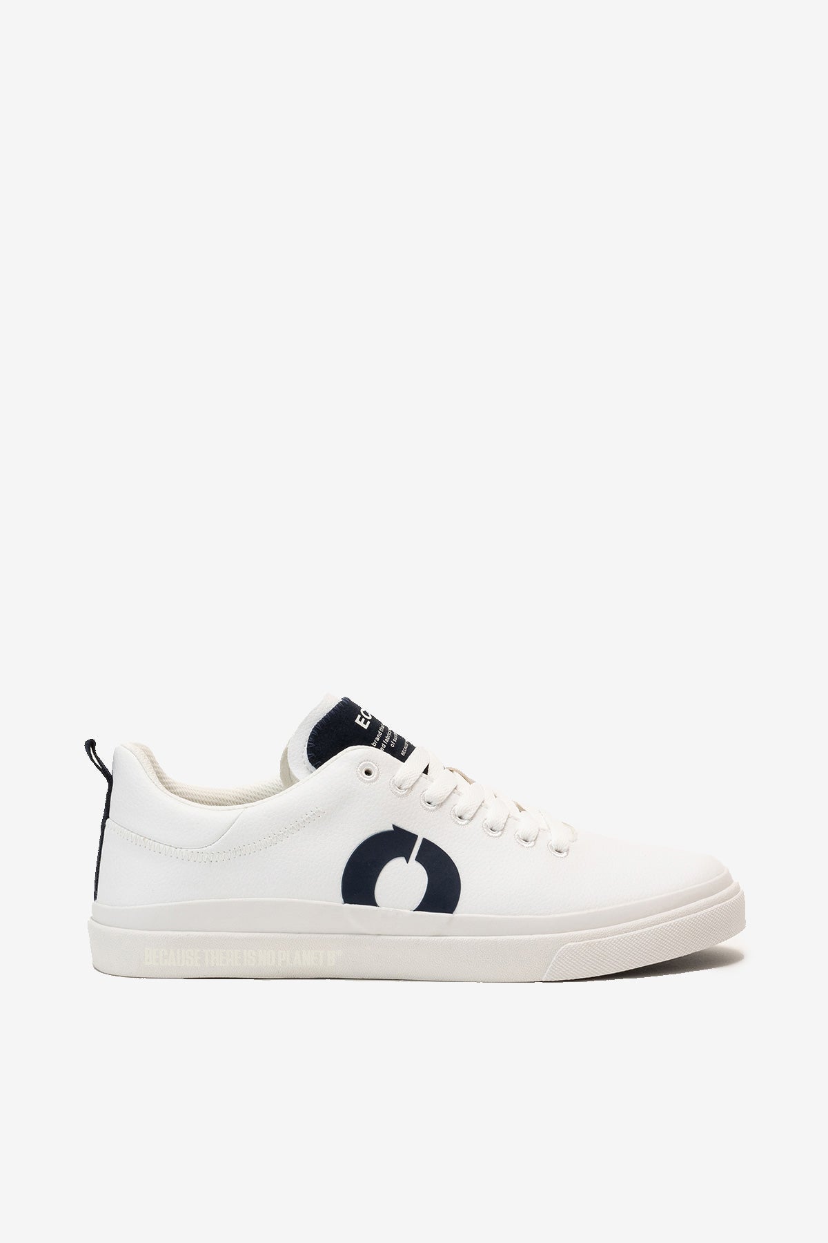 NAVY BLUE TAMESIS LEATHER TRAINERS