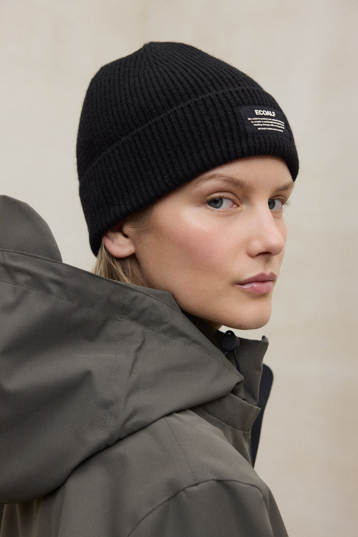 MÜTZE WOOL SCHWARZ