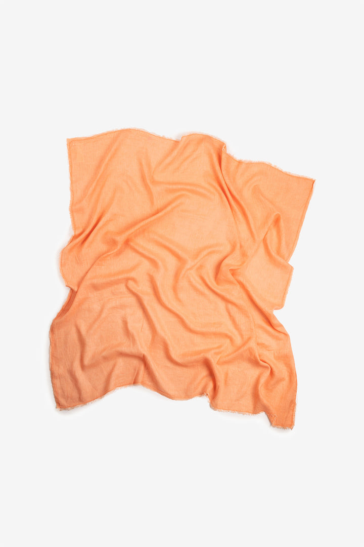 ORANGE MARGO LINEN FOULARD