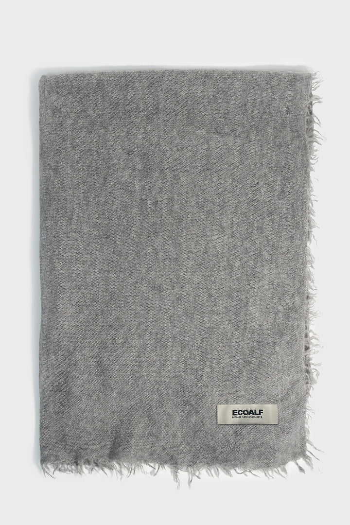 GREY MINI FRINGES SCARF