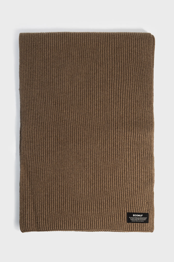BROWN SIERRA WOOL SCARF