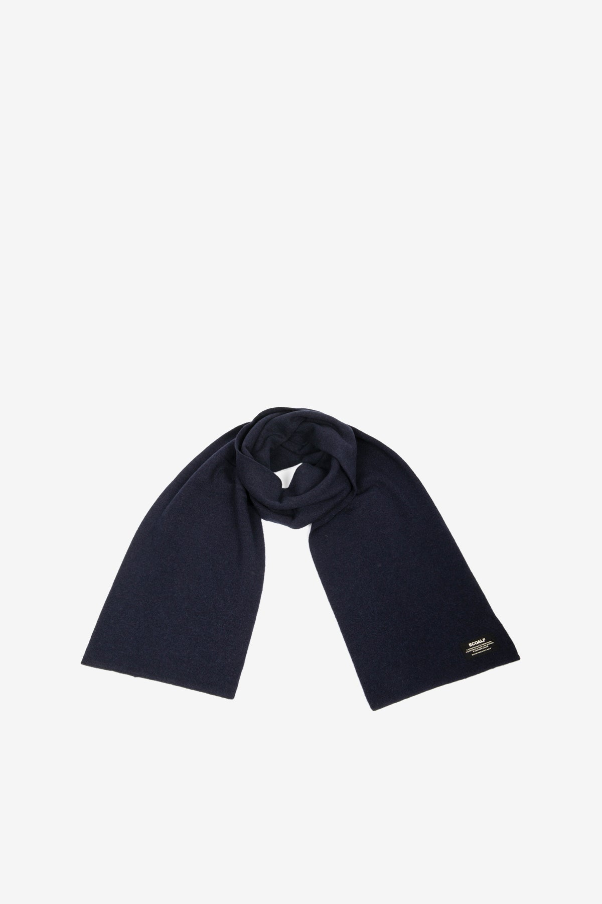NAVY BLUE WOOL SCARF