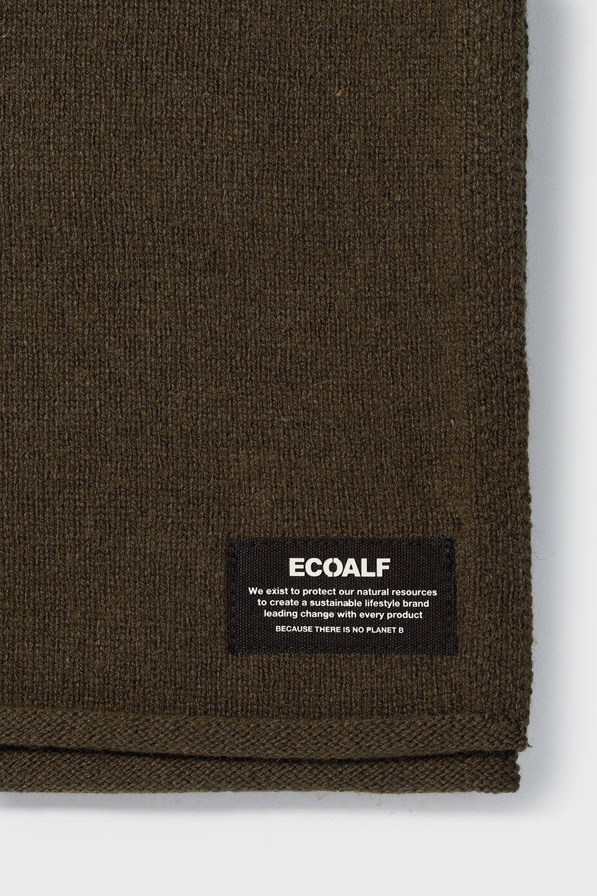 DARK GREEN WOOL SCARF