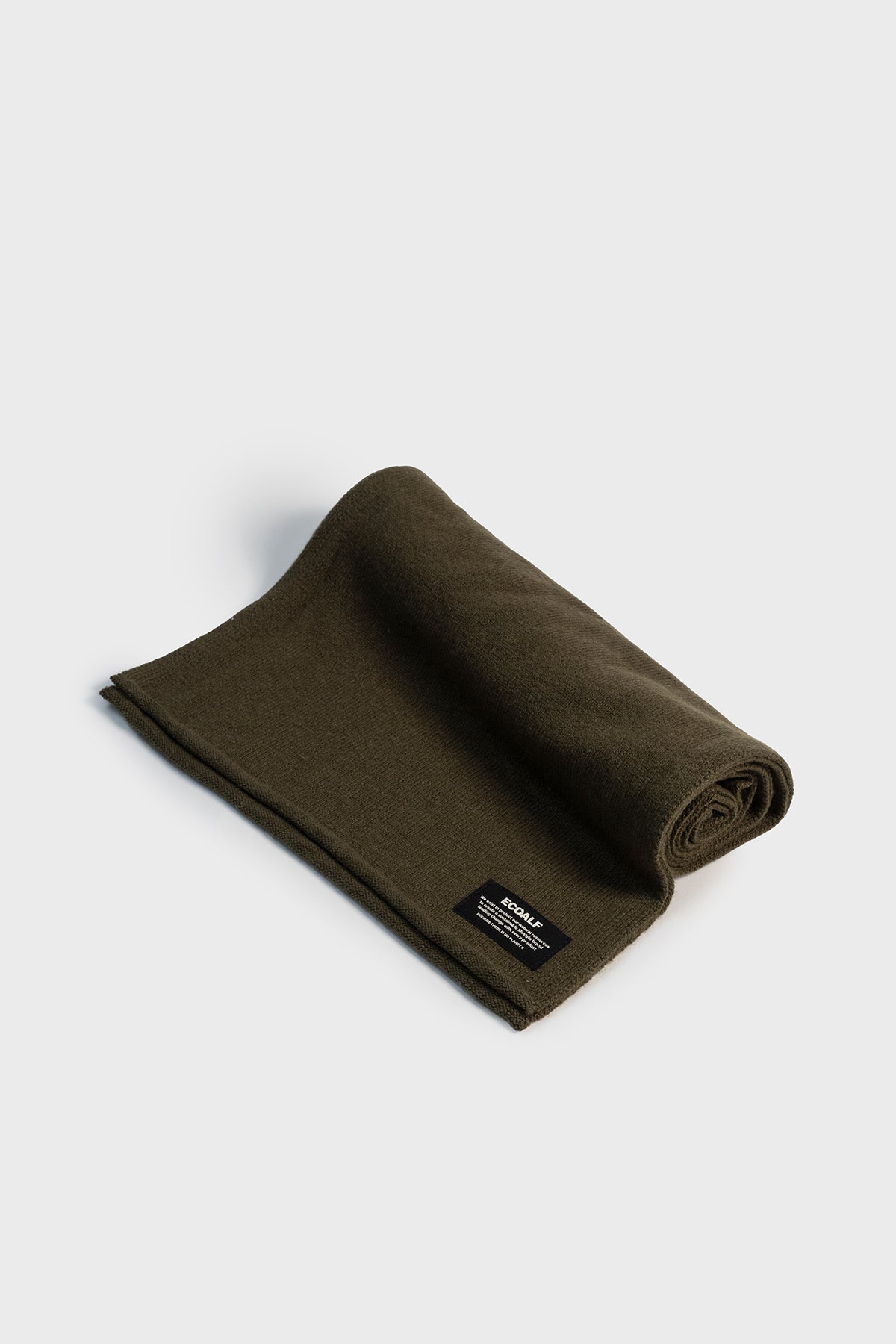 DARK GREEN WOOL SCARF