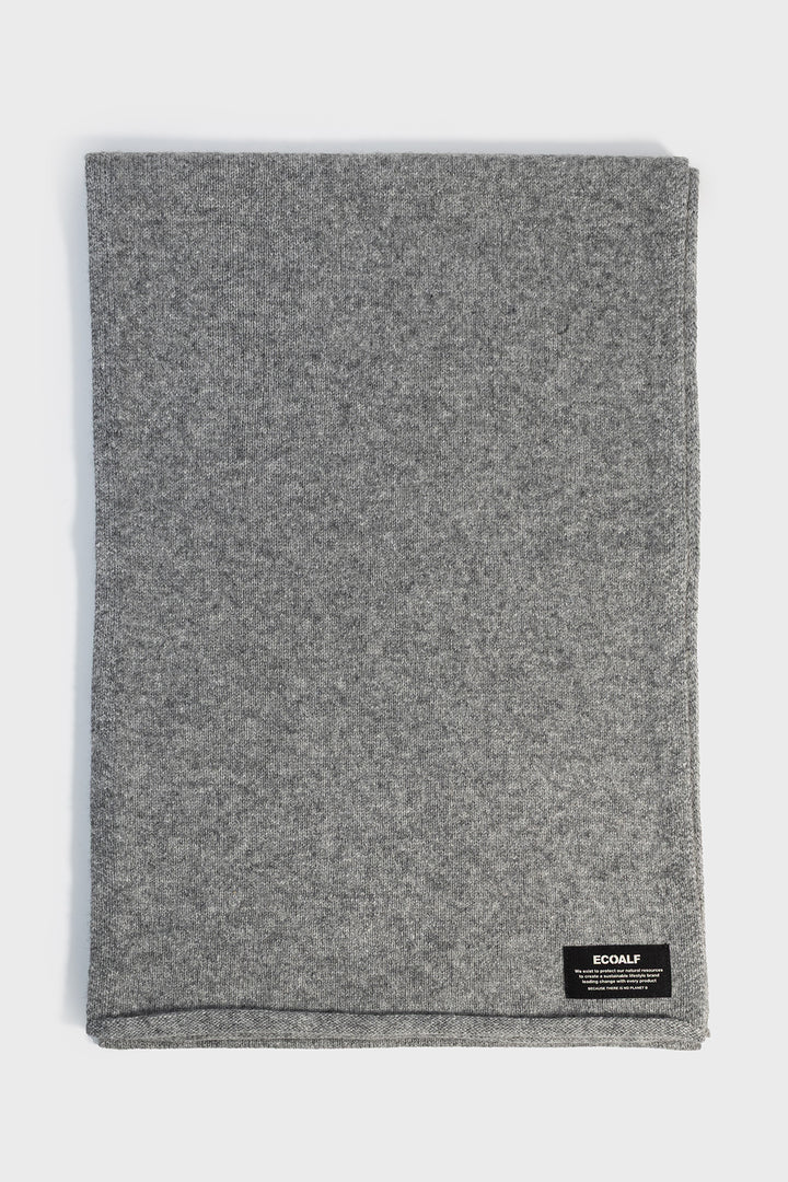 GREY WOOL SCARF