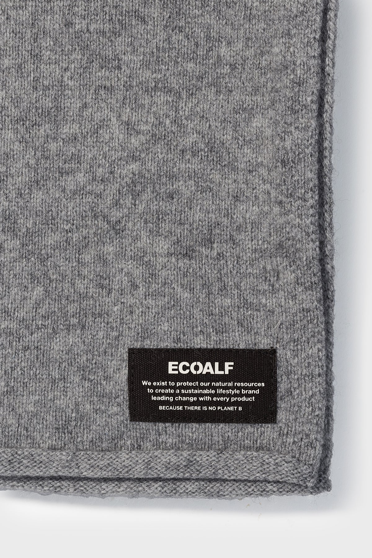 GREY WOOL SCARF
