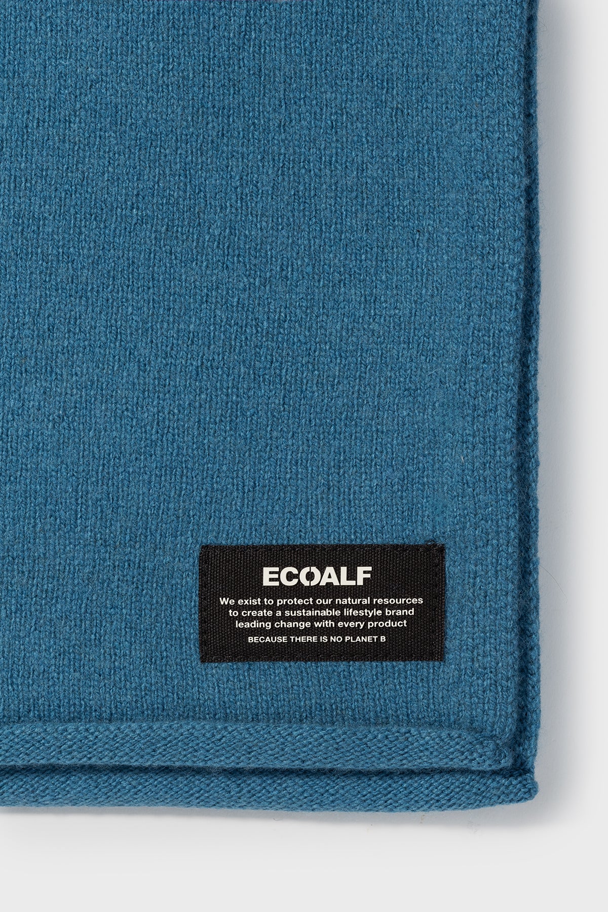 BLUE WOOL SCARF