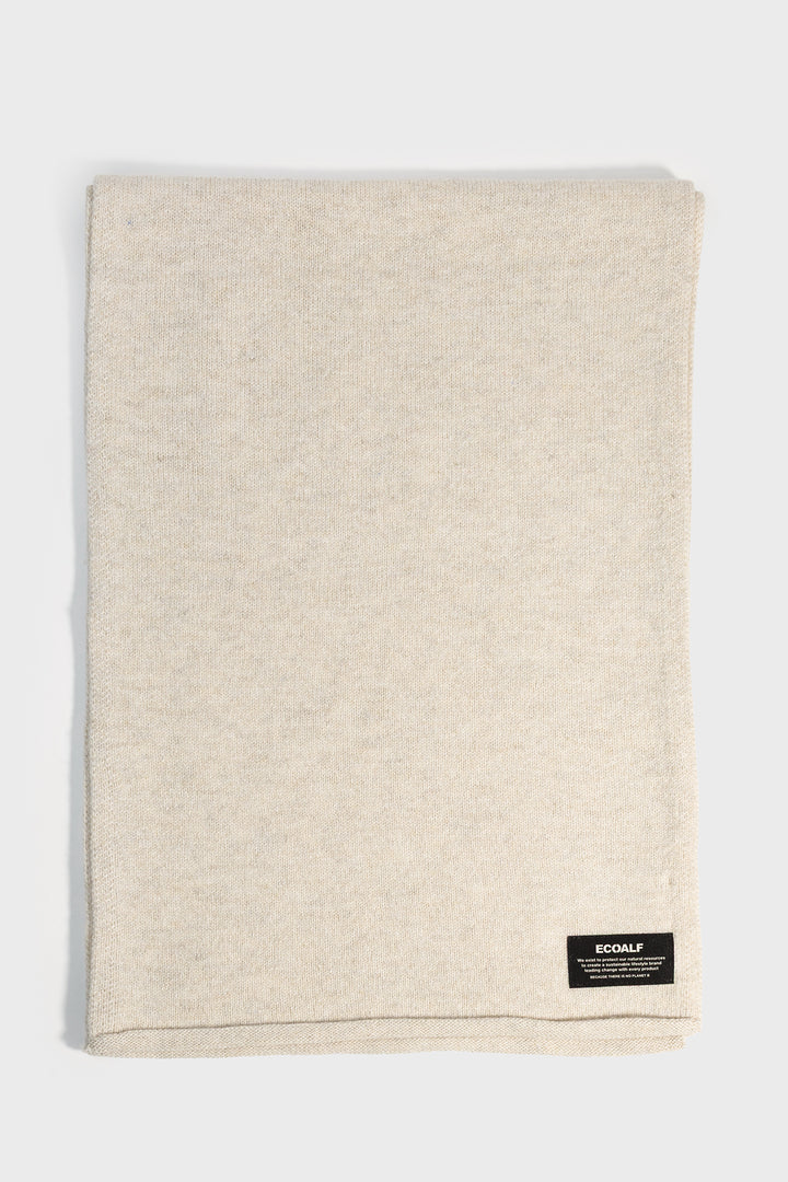 BEIGE WOOL SCARF