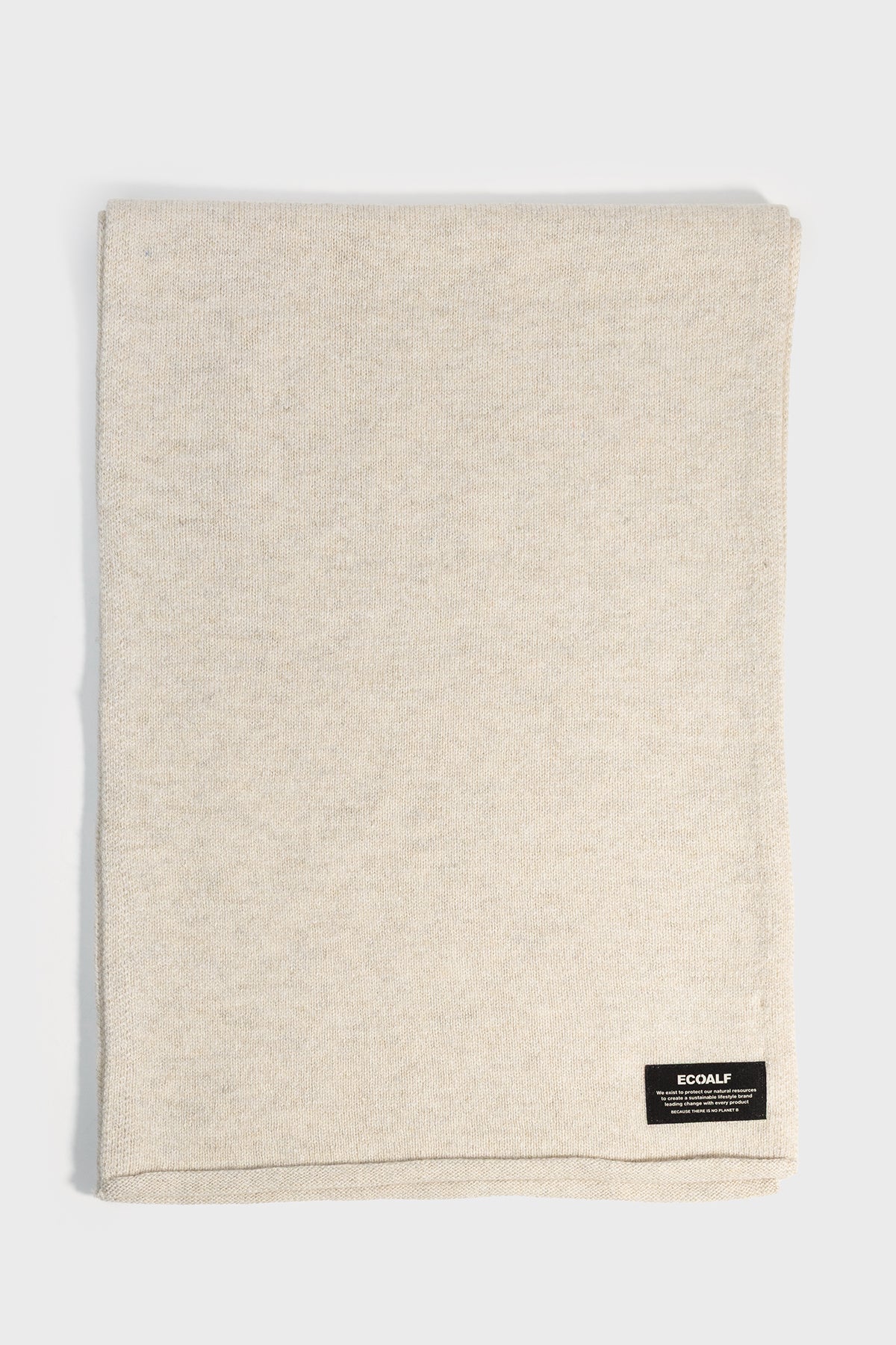 BEIGE WOOL SCARF