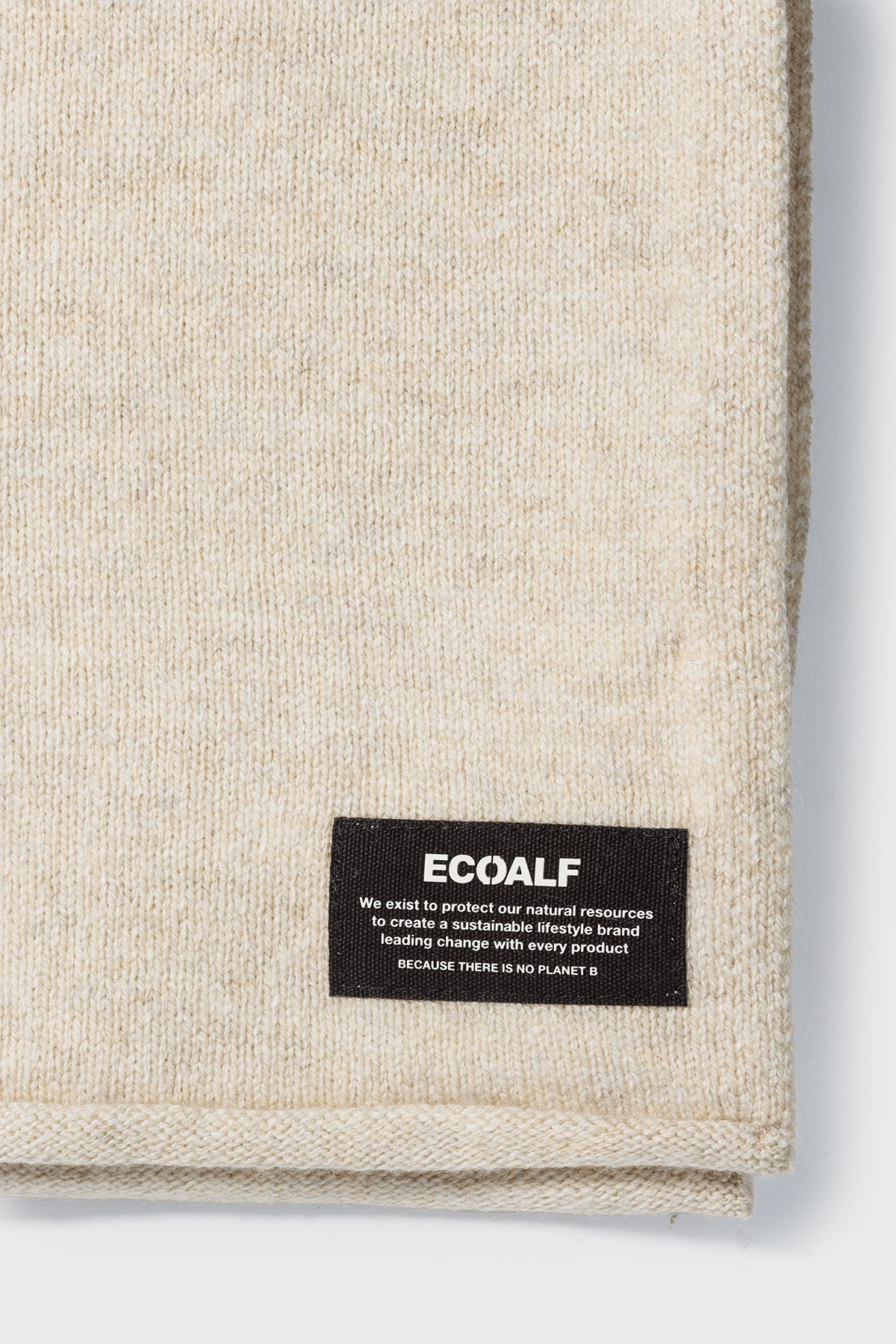 BEIGE WOOL SCARF
