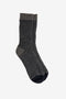 DARK GREY TWO-TONE SOCKS