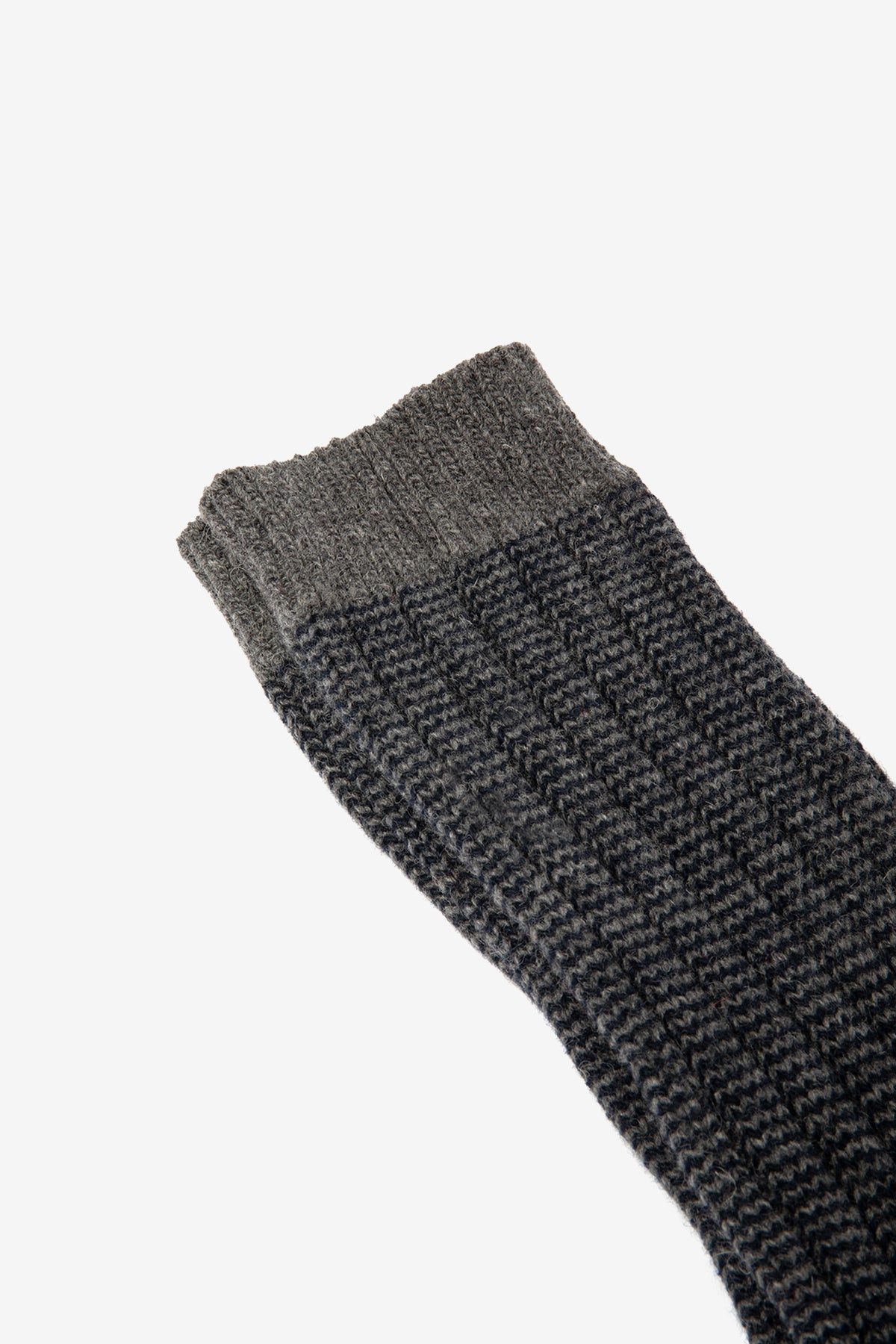 DARK GREY TWO-TONE SOCKS