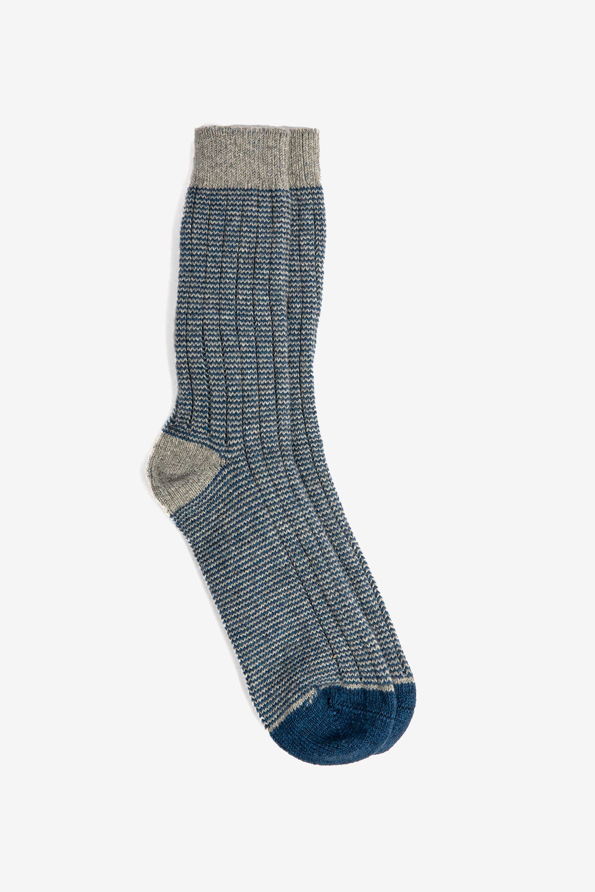 LIGHT GREY TWO-TONE SOCKS