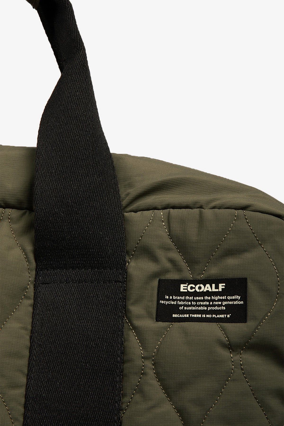 DARK GREEN FLOCK DUFFLE BAG
