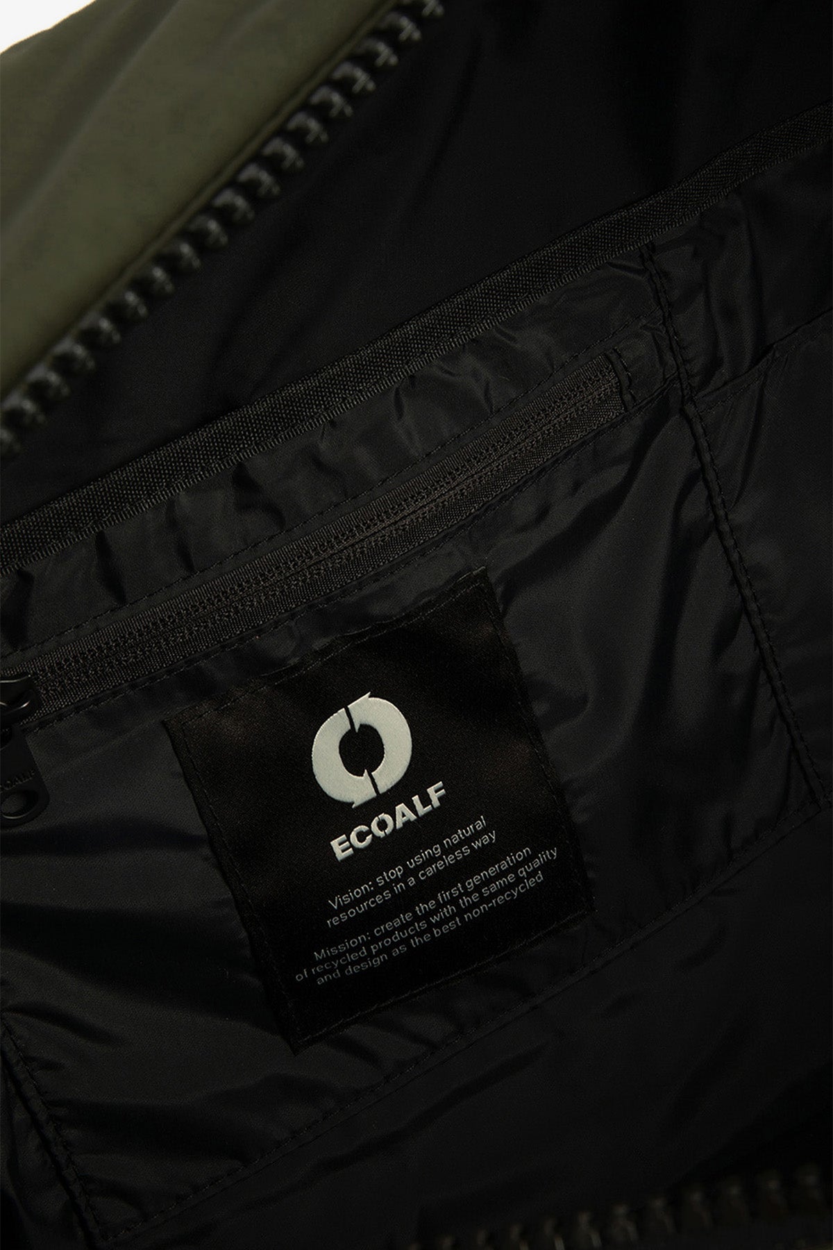 DARK GREEN FLOCK DUFFLE BAG