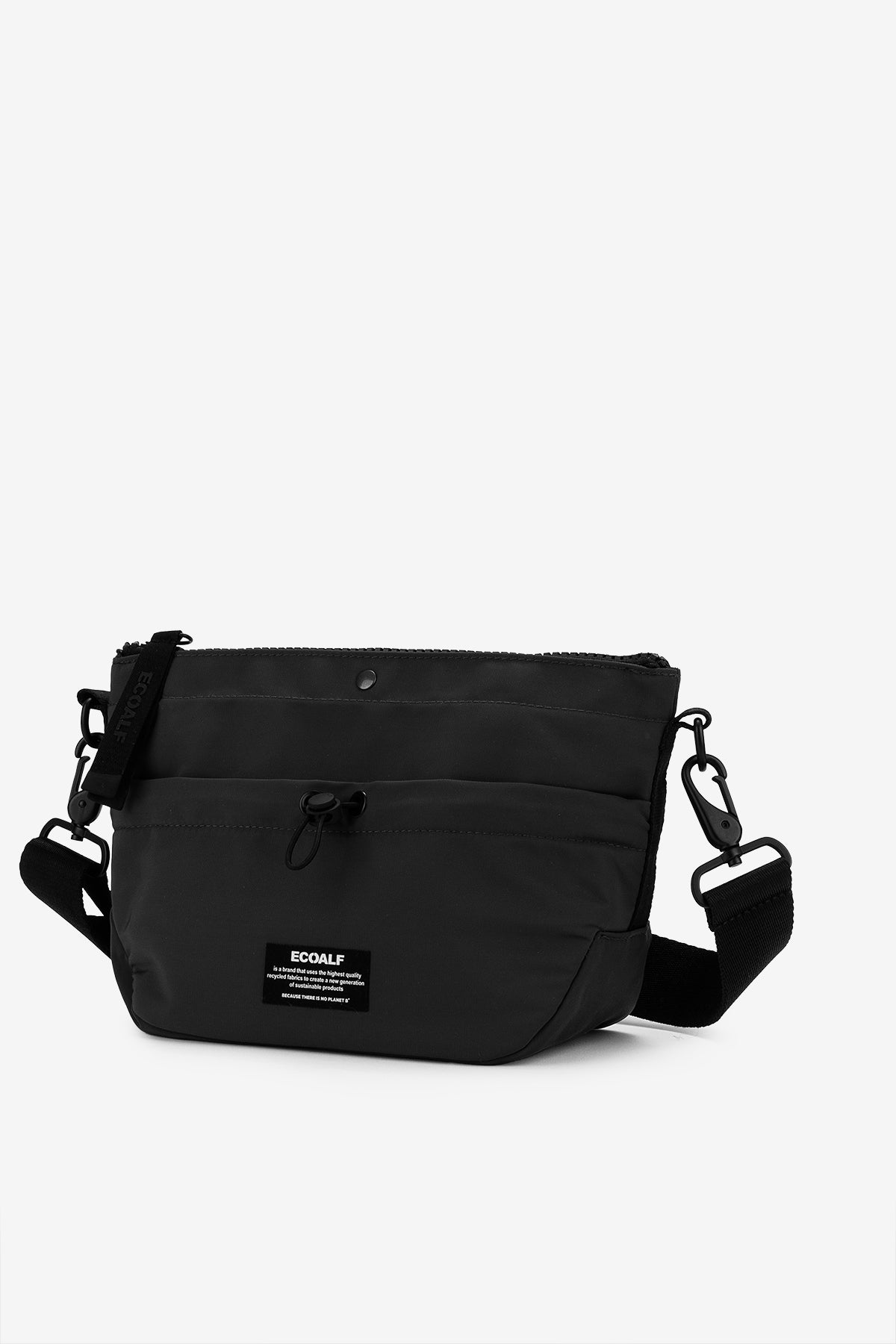 BLACK PEPITA SHOULDER BAG