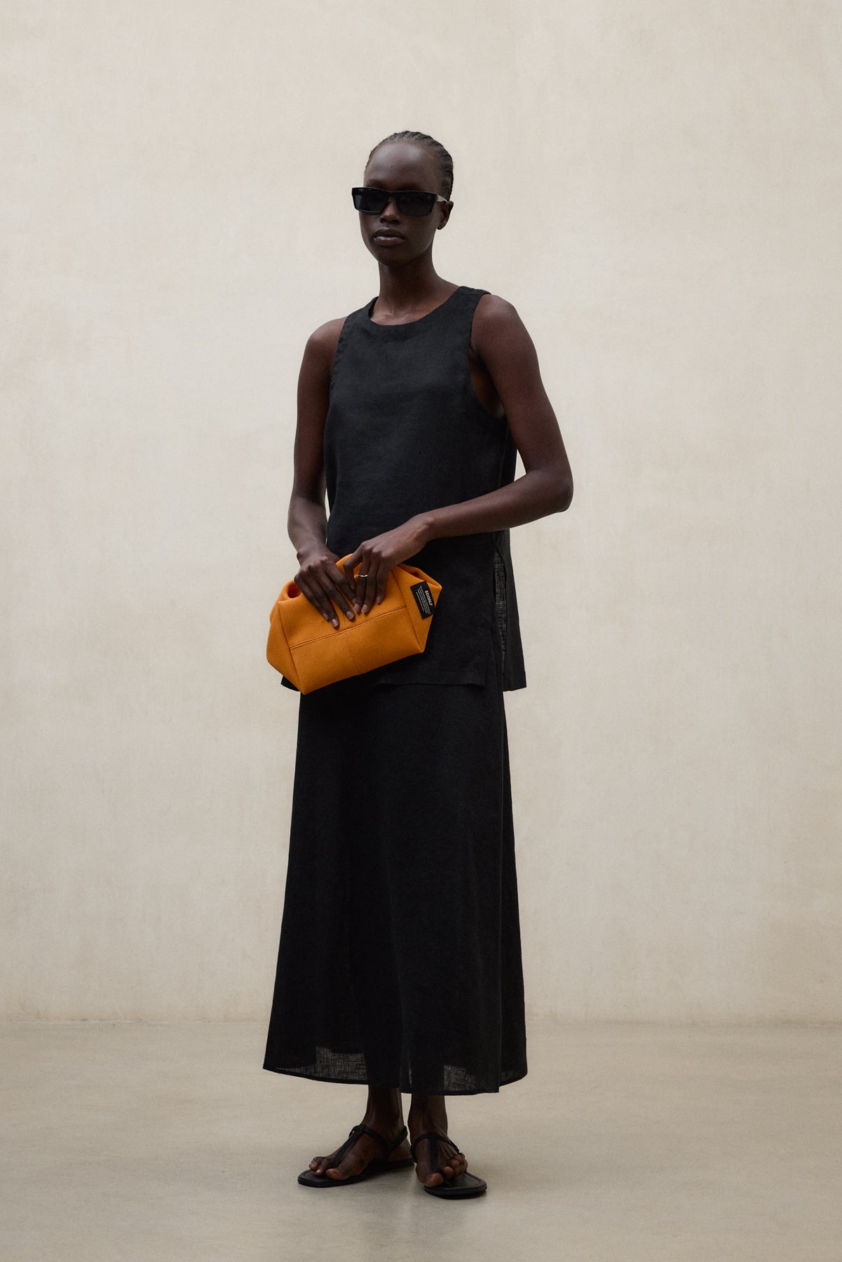 PLAIN ORANGE SMALL TIKA BAG