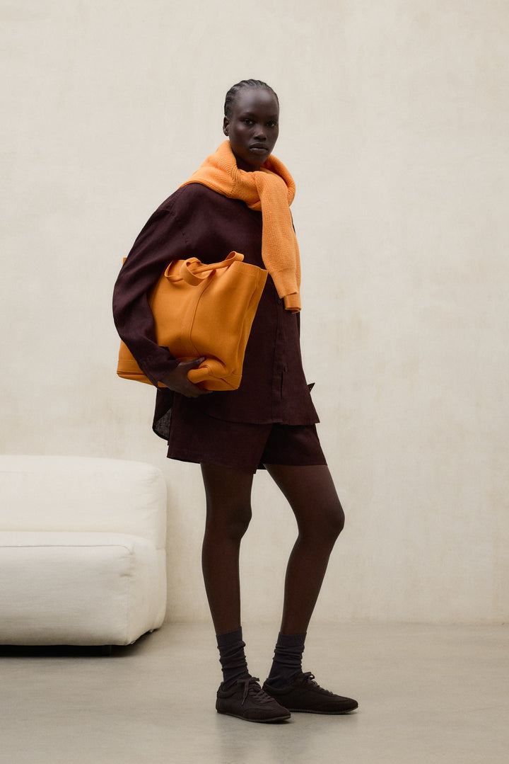 PLAIN ORANGE MARTA TIKA SHOPPER BAG