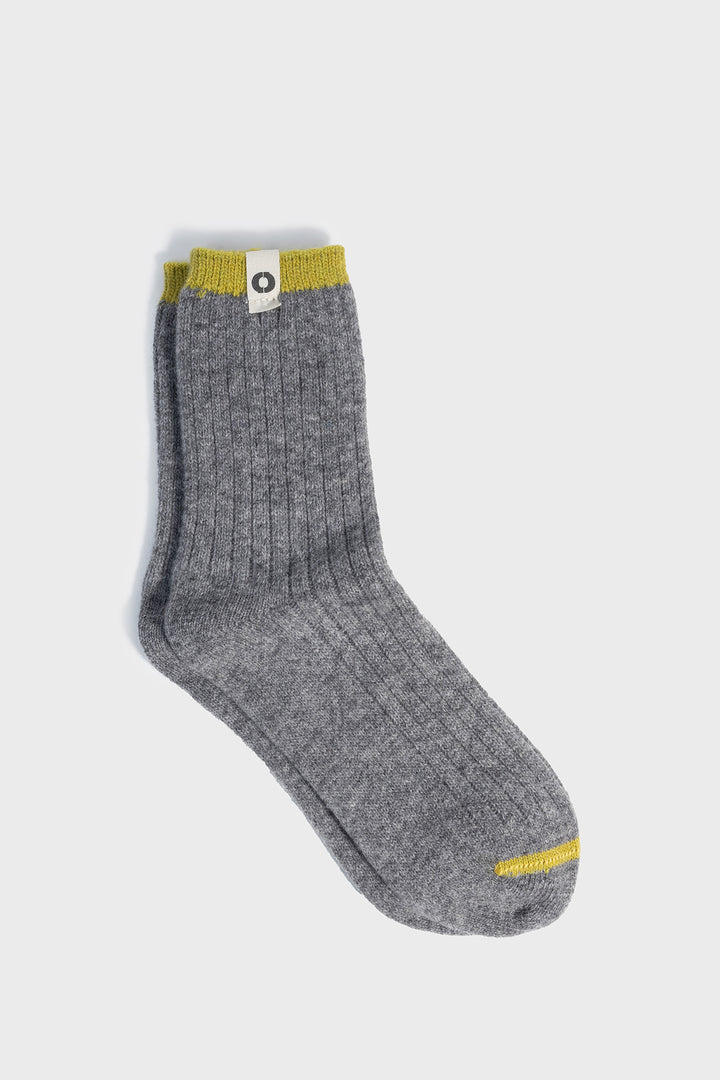 KURZE SOCKEN CONTRASTE GRAU