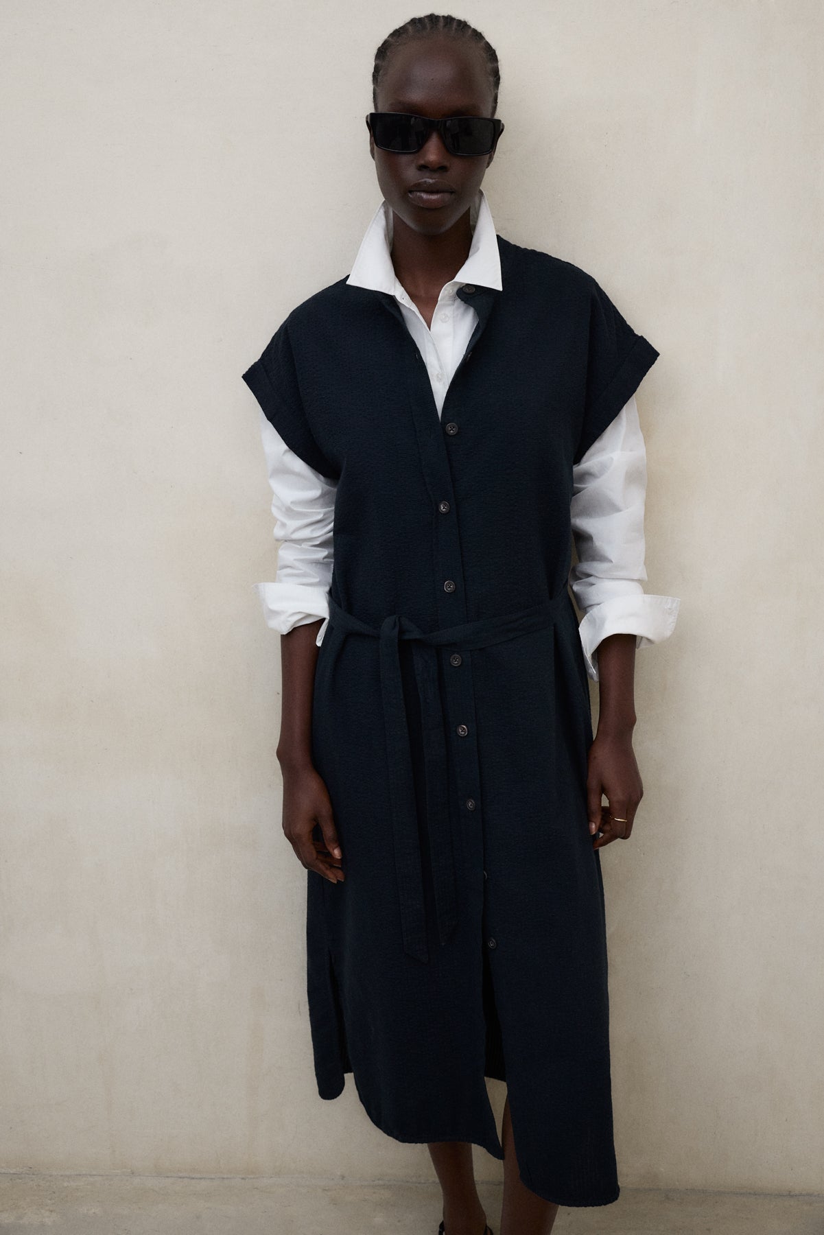 AMETHYST-KLEID MARINEBLAU