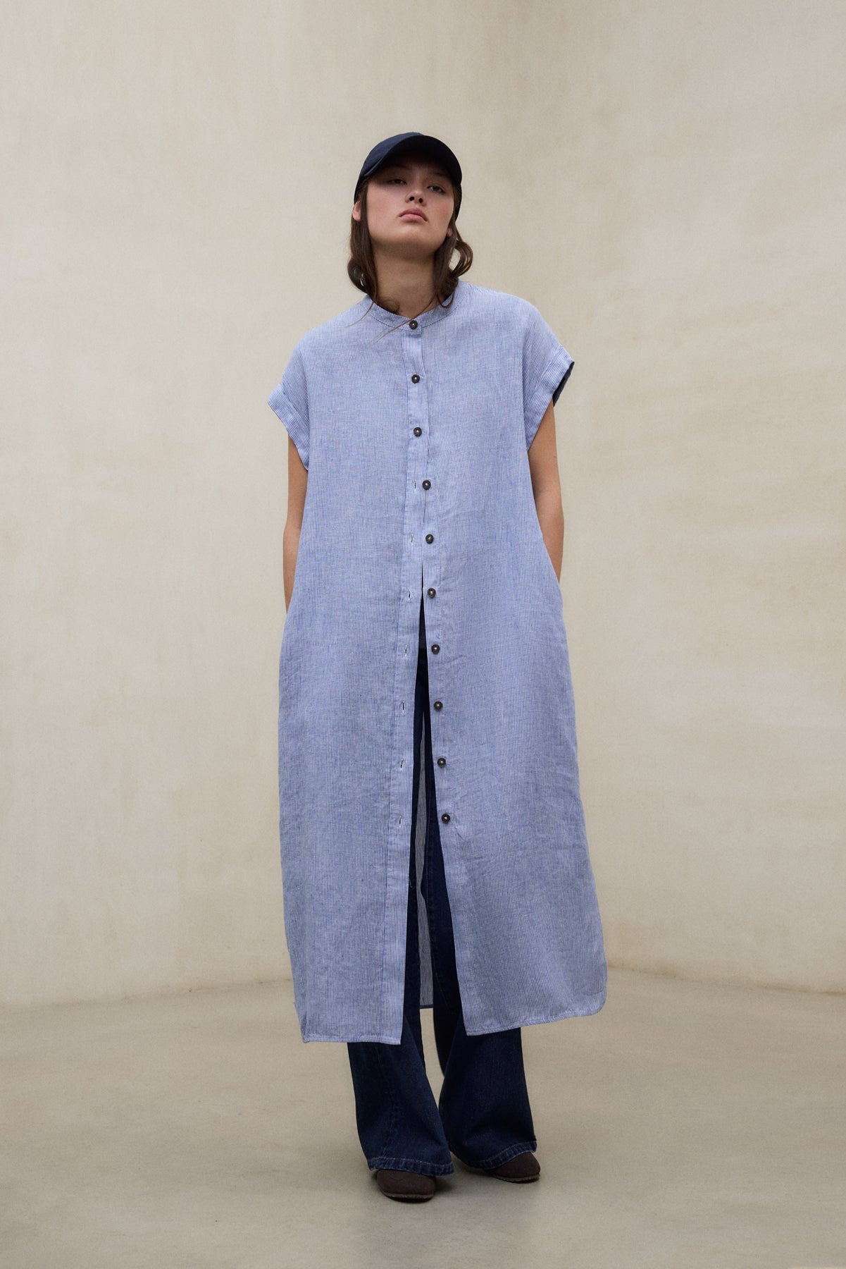 AMETHYST-MAO-KLEID BLAU