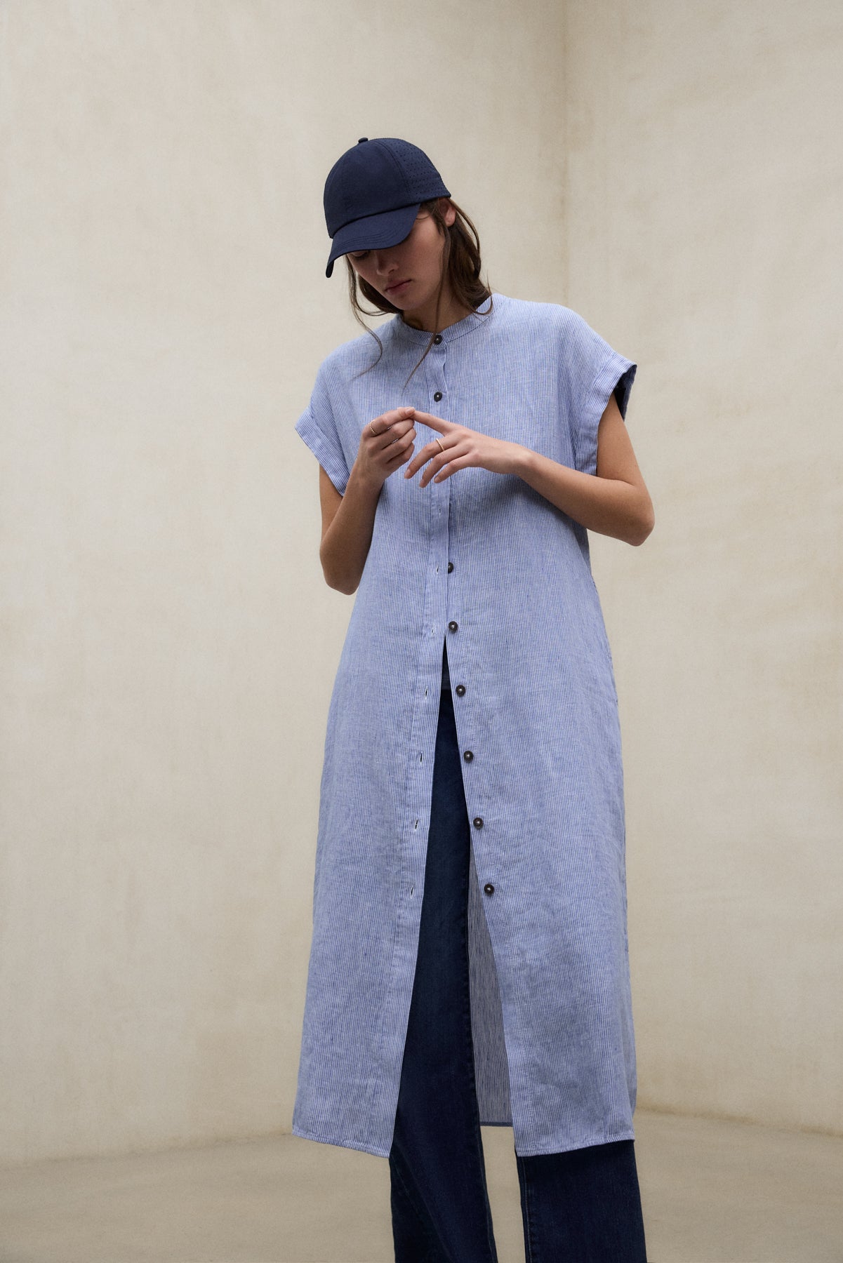 AMETHYST-MAO-KLEID BLAU