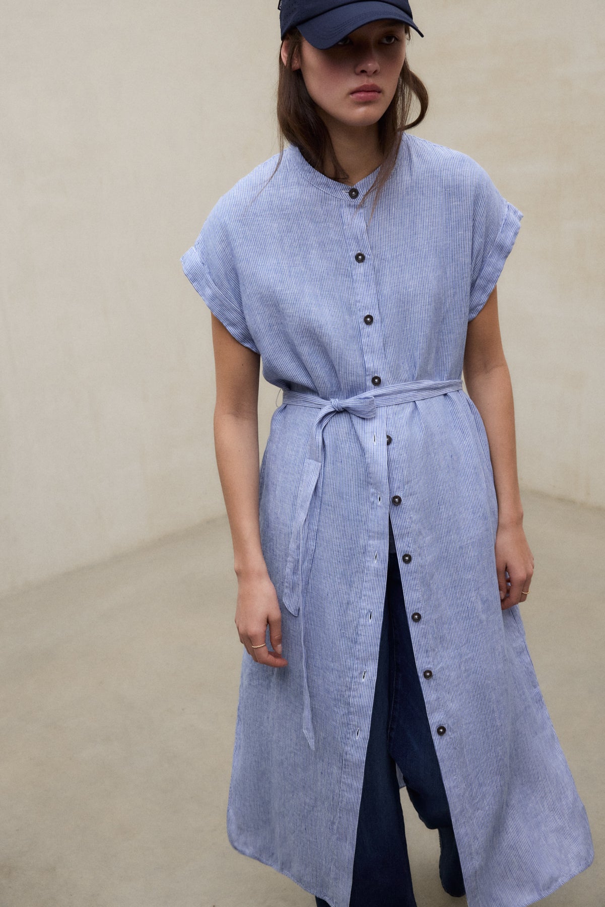 AMETHYST-MAO-KLEID BLAU