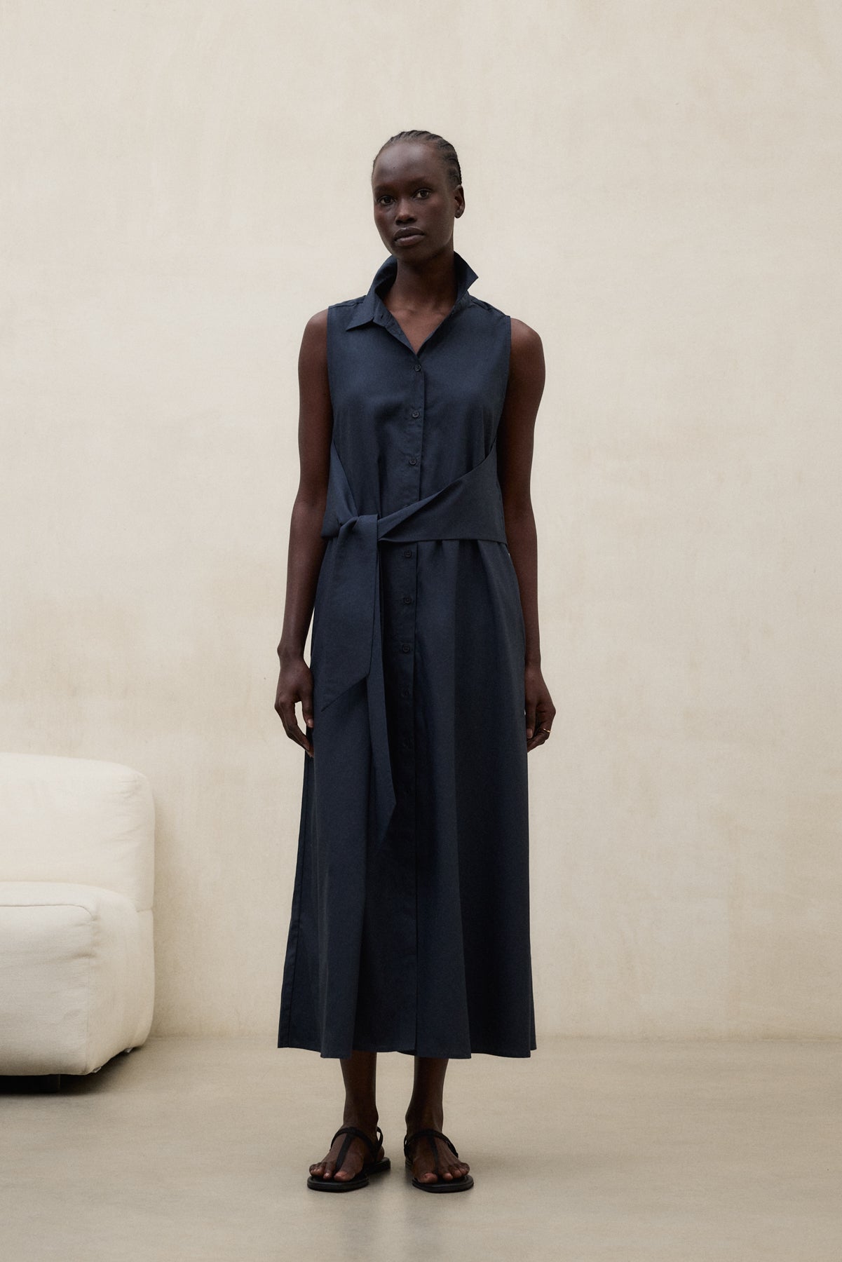 KLEID CHIARA MARINEBLAU