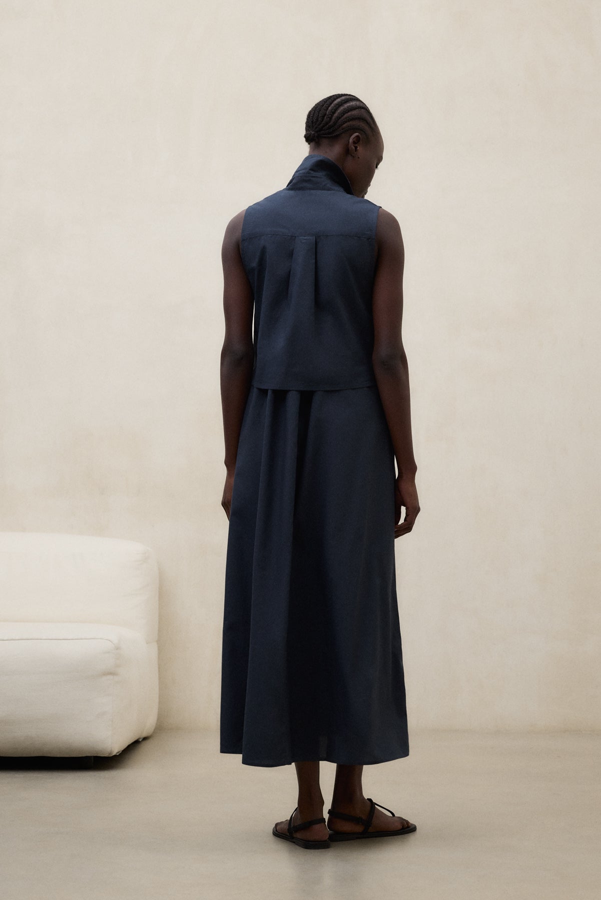 KLEID CHIARA MARINEBLAU