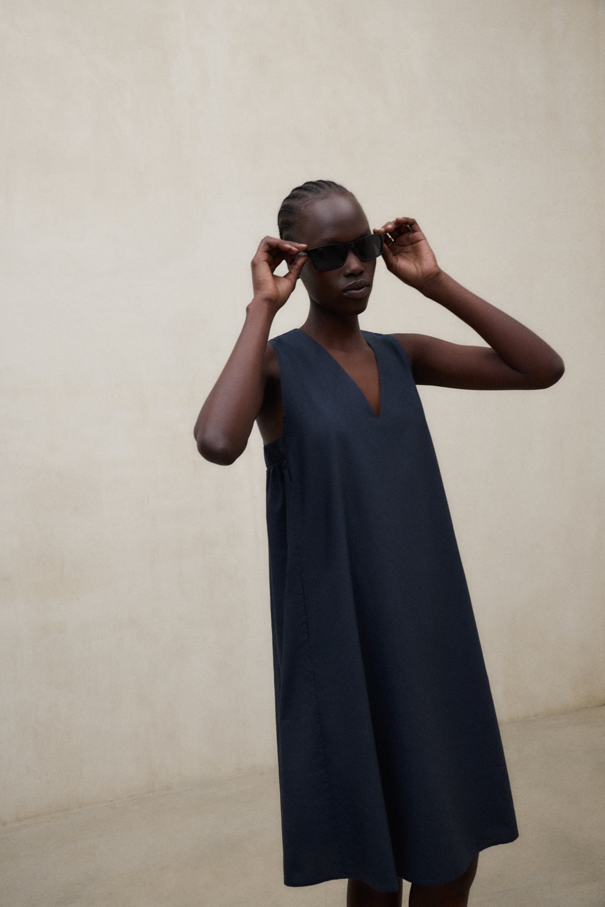 NAVY BLUE FRANCESCA DRESS FOR WOMEN | ECOALF NAVY BLUE FRANCESCA DRESS FOR WOMEN | ECOALF