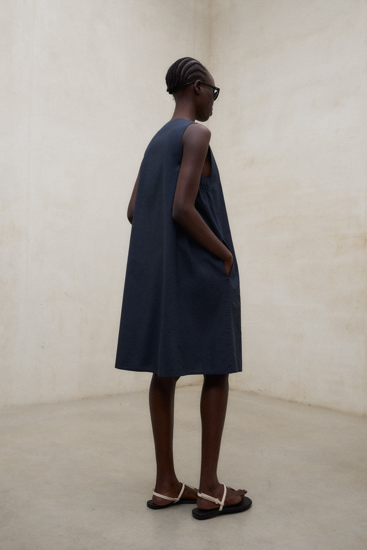 NAVY BLUE FRANCESCA DRESS