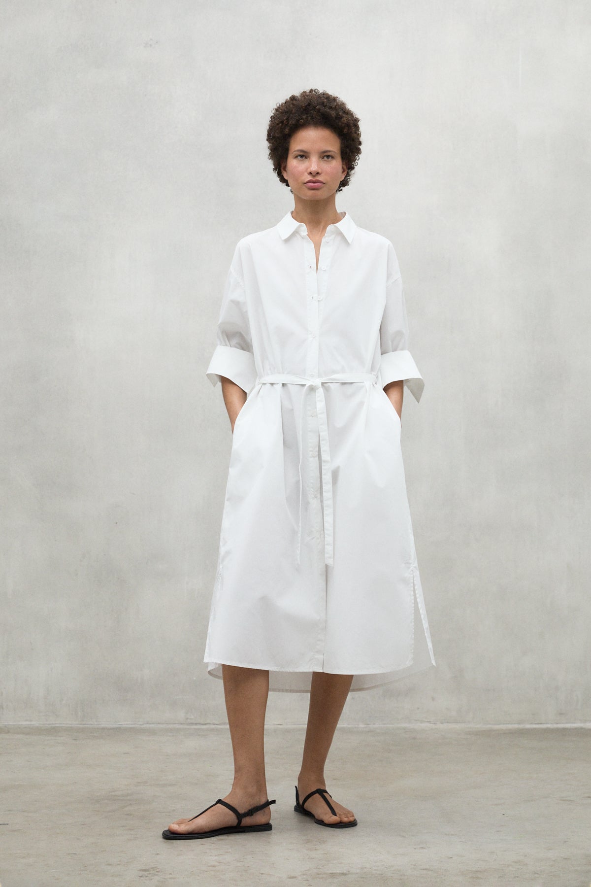 slim fit dress slacks WHITE KAORI DRESS