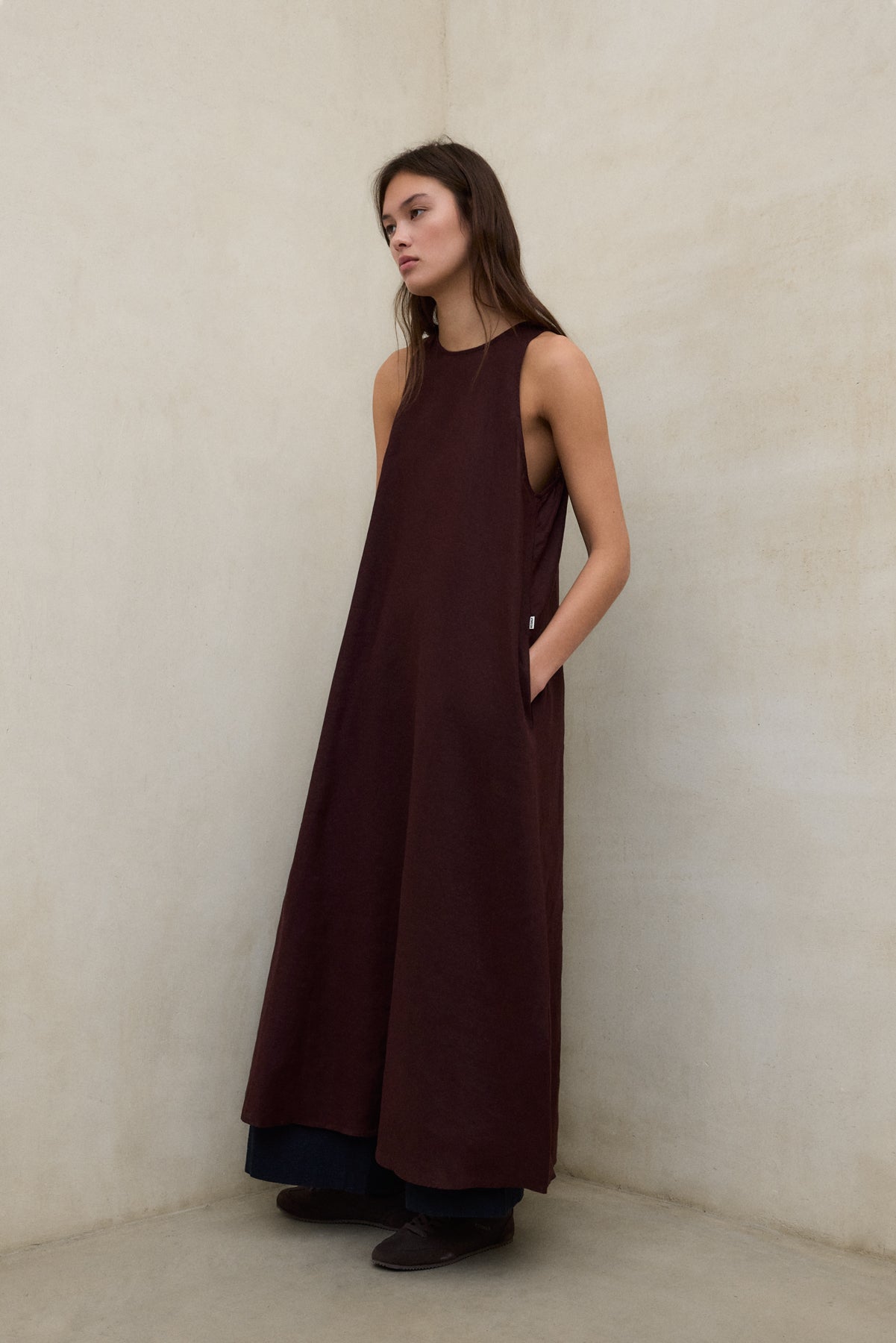 ECOALF Brown Ukara Dress