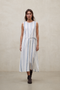 VESTIDO DE RAYAS ZOE BLANCO