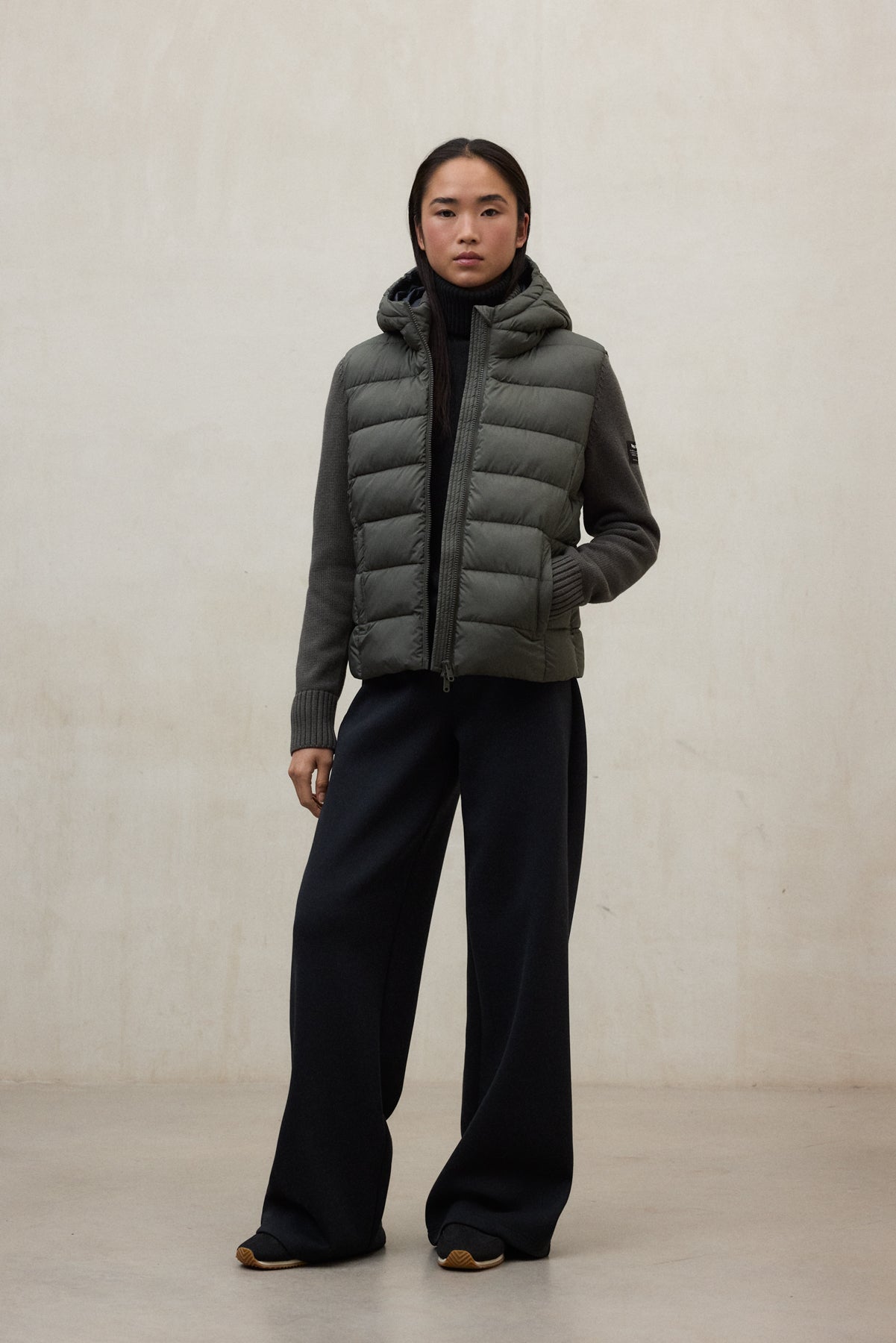 CHAQUETA DENALI CON CAPUCHA VERDE