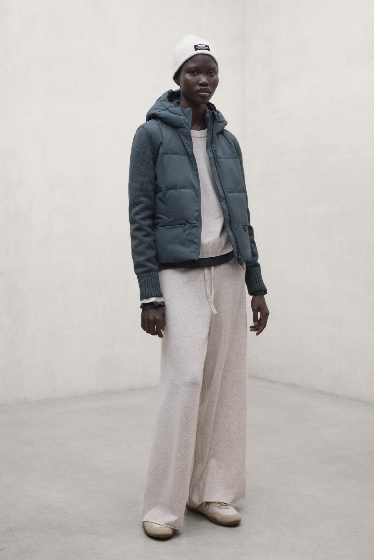 CHAQUETA HÍBRIDA DENI KHAKI
