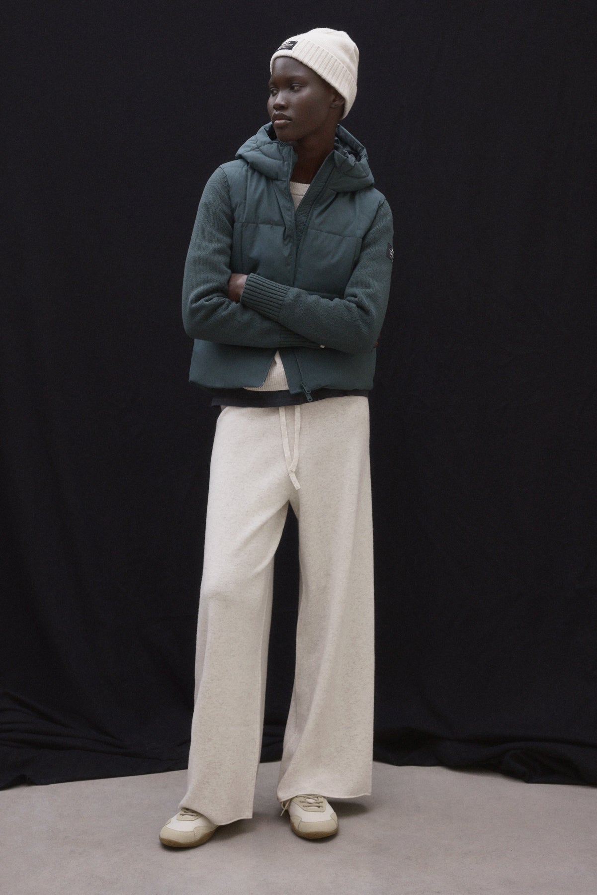 CHAQUETA HÍBRIDA DENI KHAKI