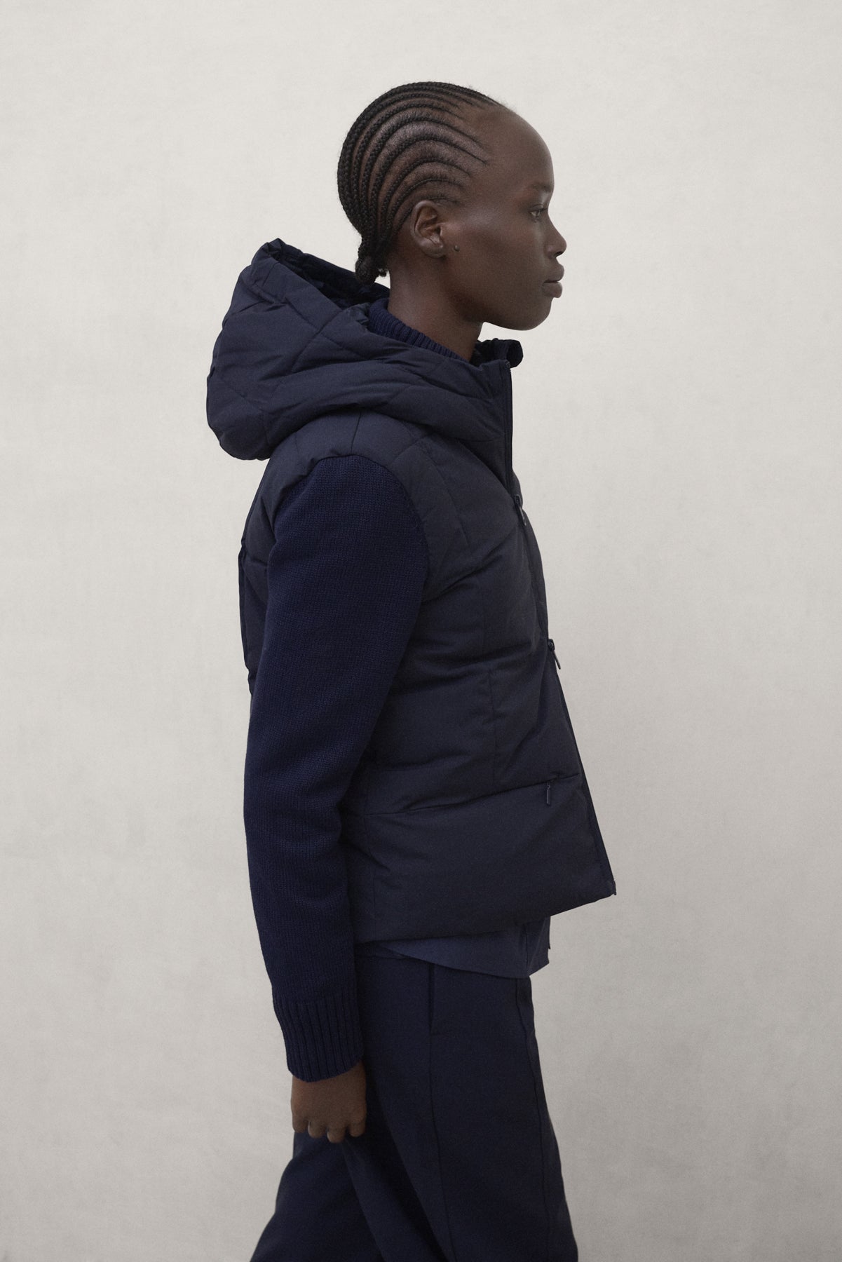 CHAQUETA HÍBRIDA DENI AZUL MARINO