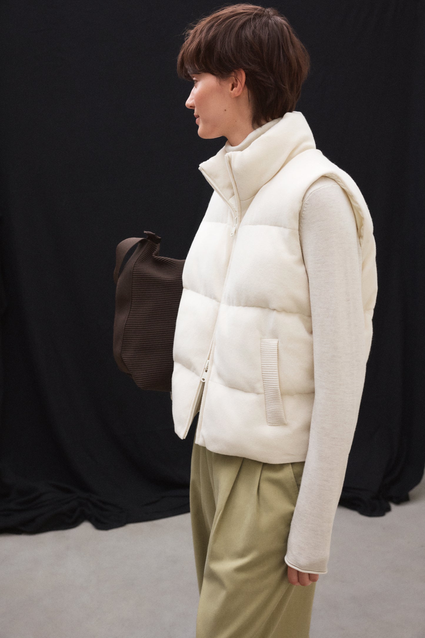 CHALECO HÍBRIDO REVERSIBLE SINTRE BLANCO