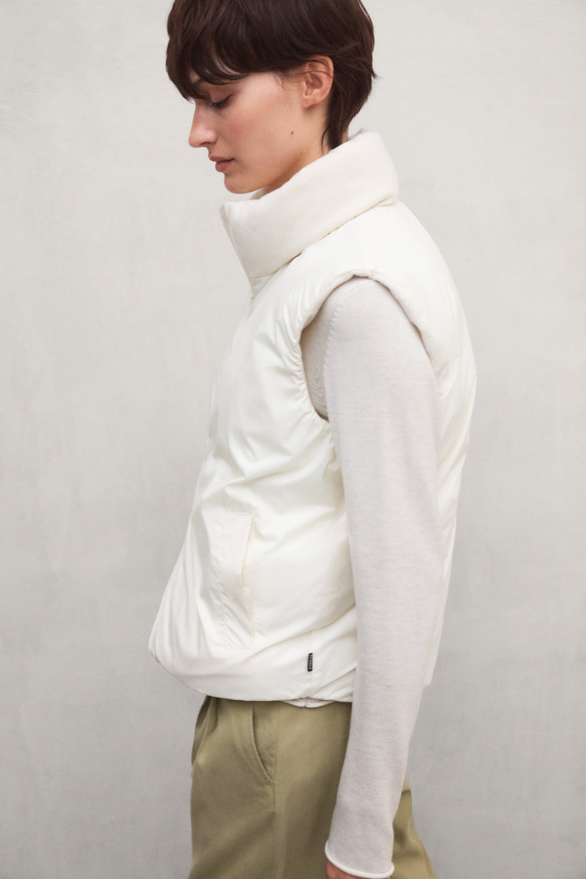 CHALECO HÍBRIDO REVERSIBLE SINTRE BLANCO