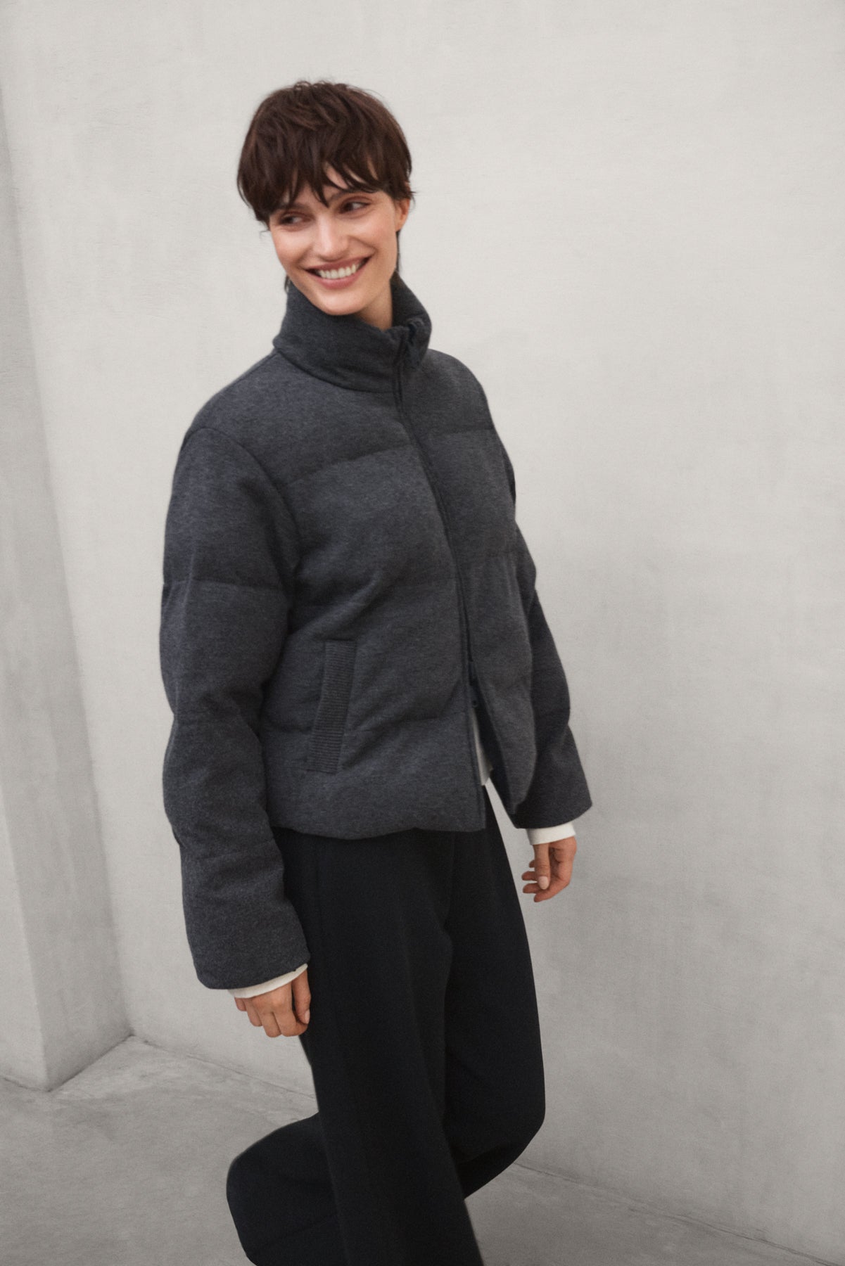 WENDE-HYBRIDJACKE SINTRE DUNKELGRAU