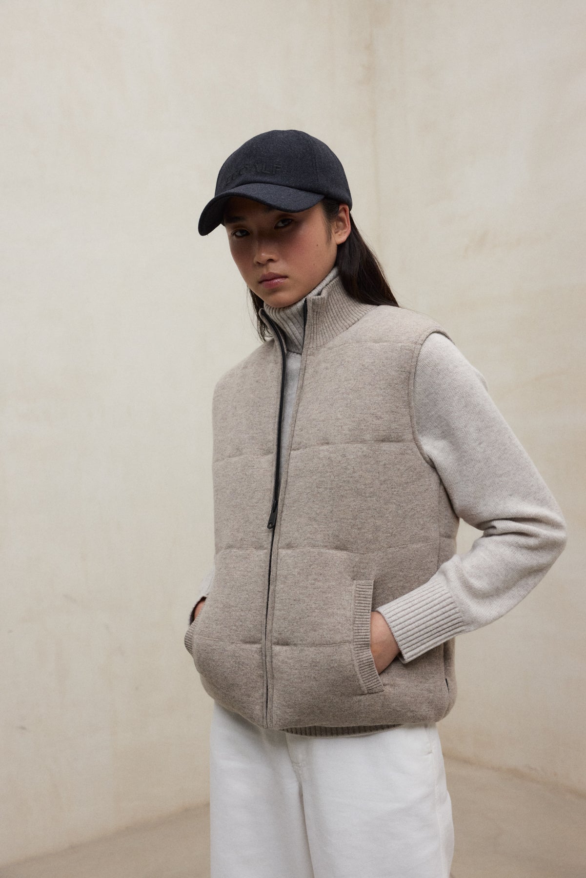 GILET SANS MANCHES STUART BEIGE