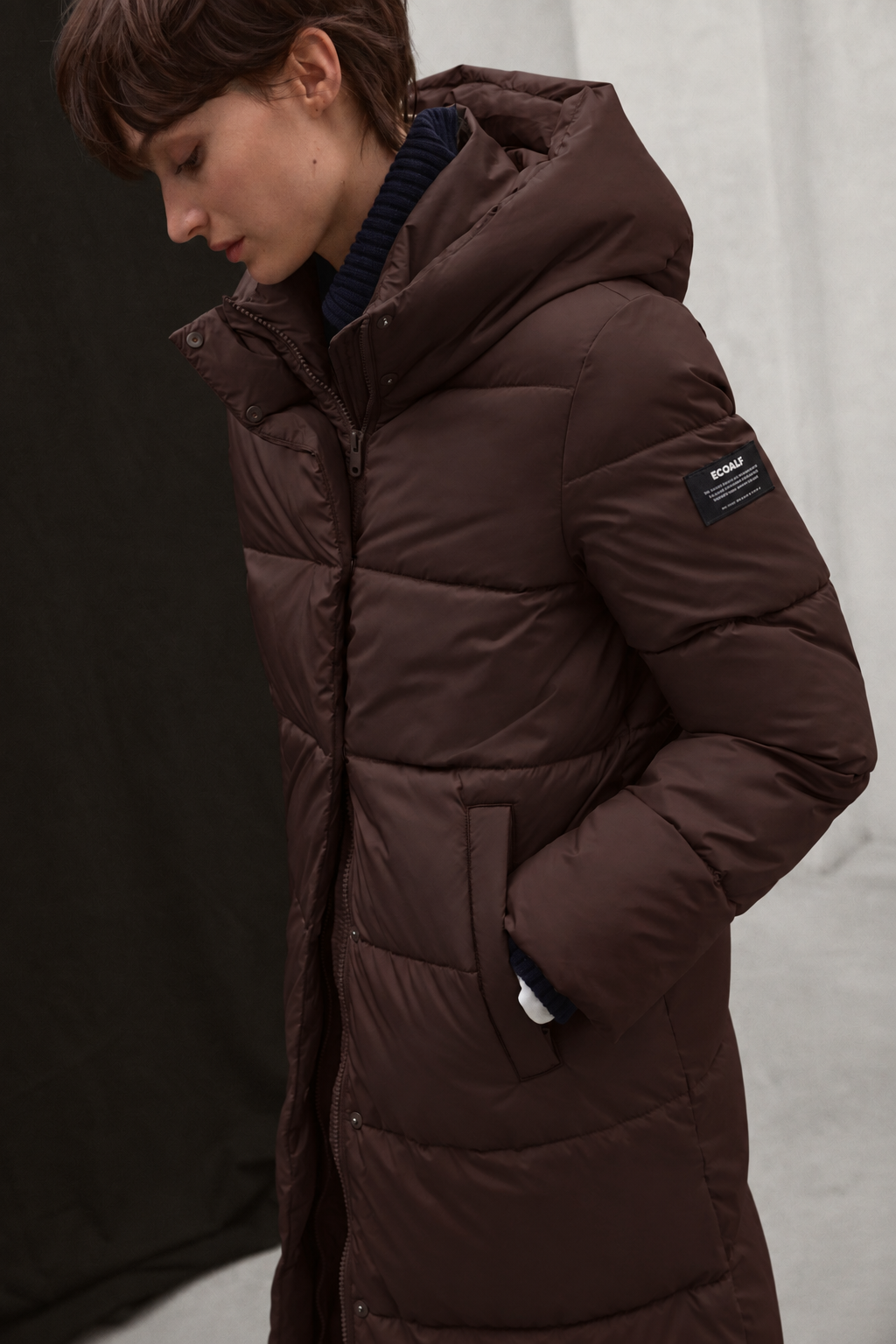 MANTEAU ADRIANA MARRON